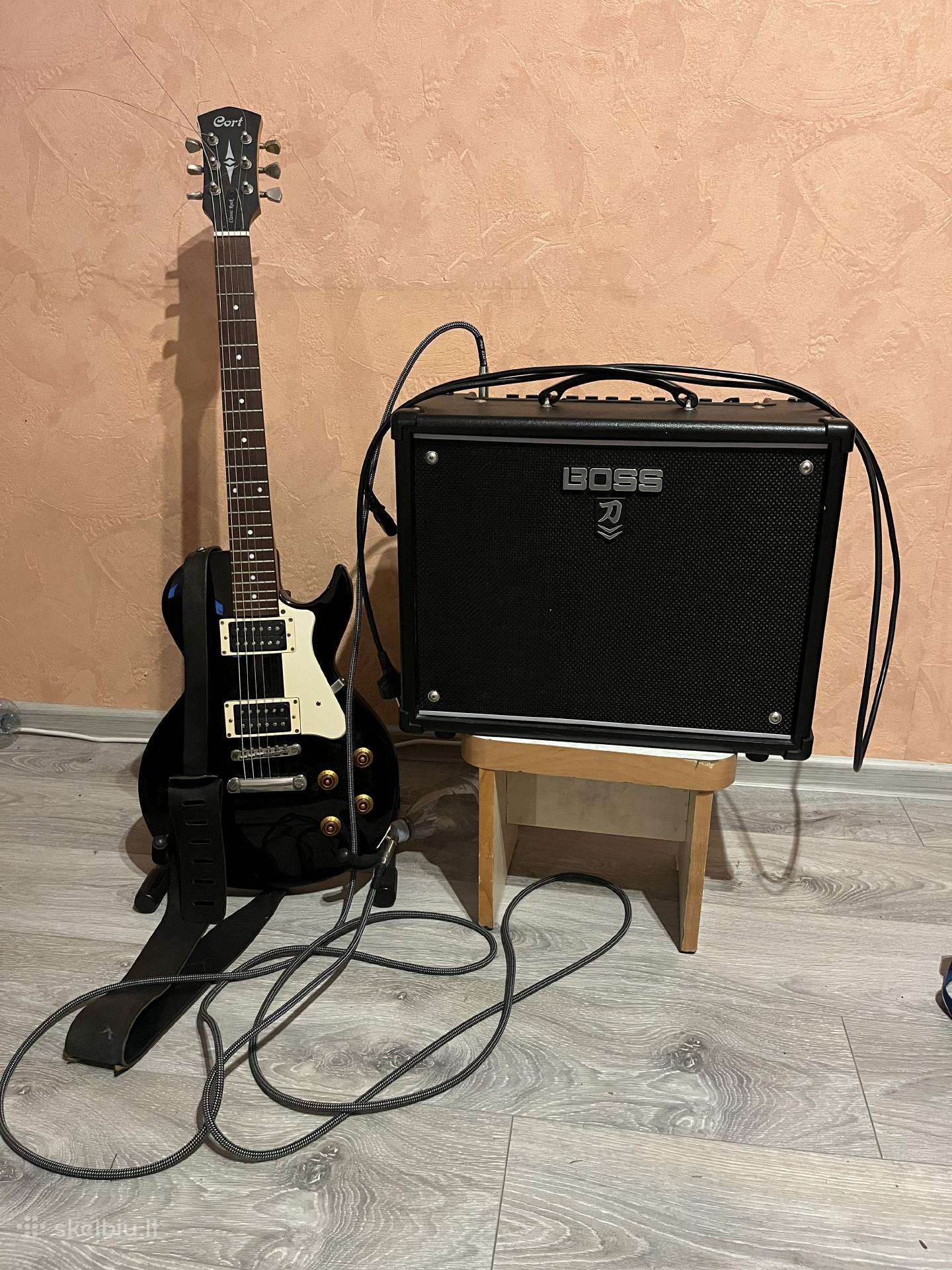 Elektrinė gitara+kolonėlė; Komplektas