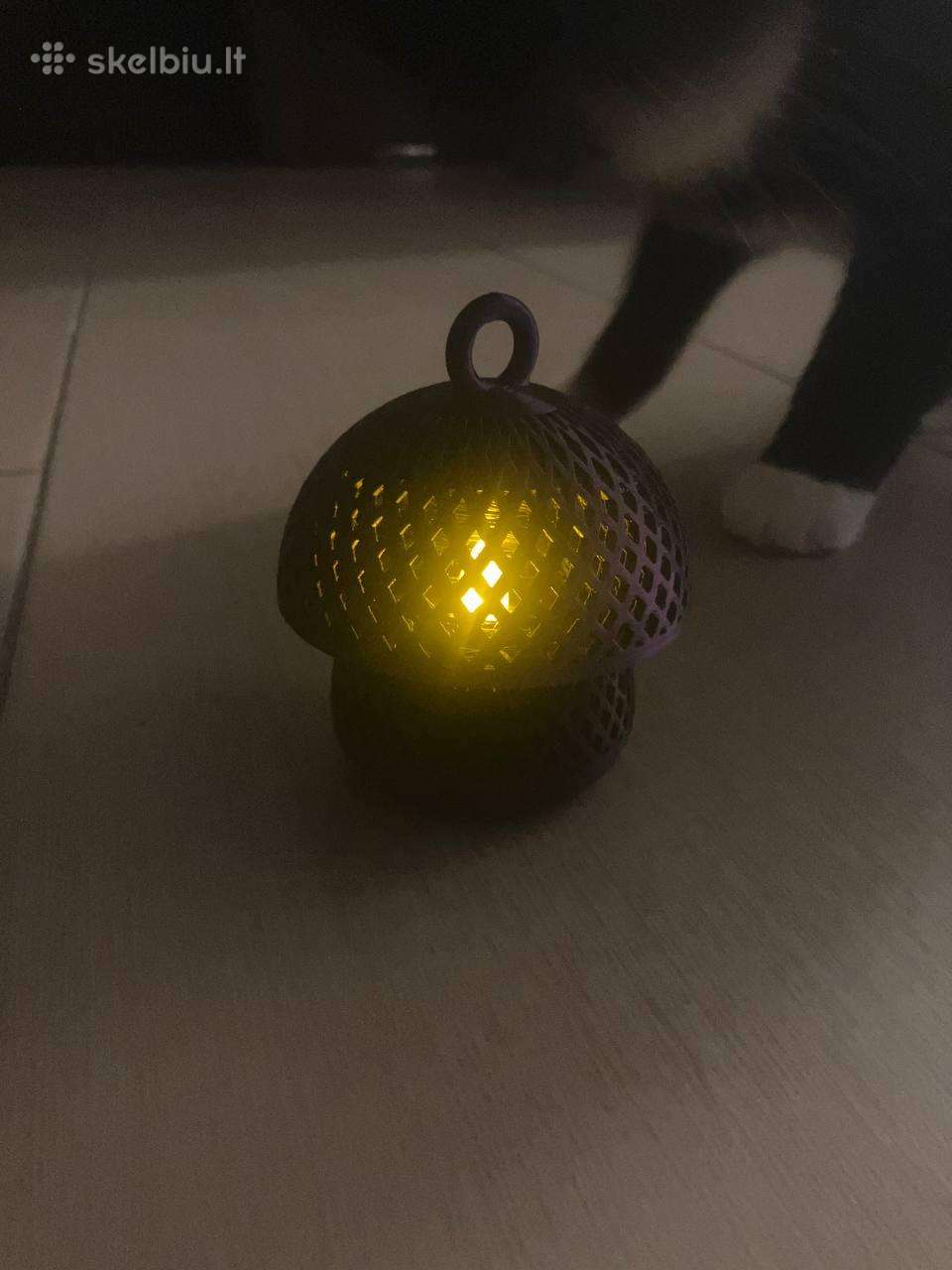 Grybo formos žibintas (arbatinei LED žvakutei)