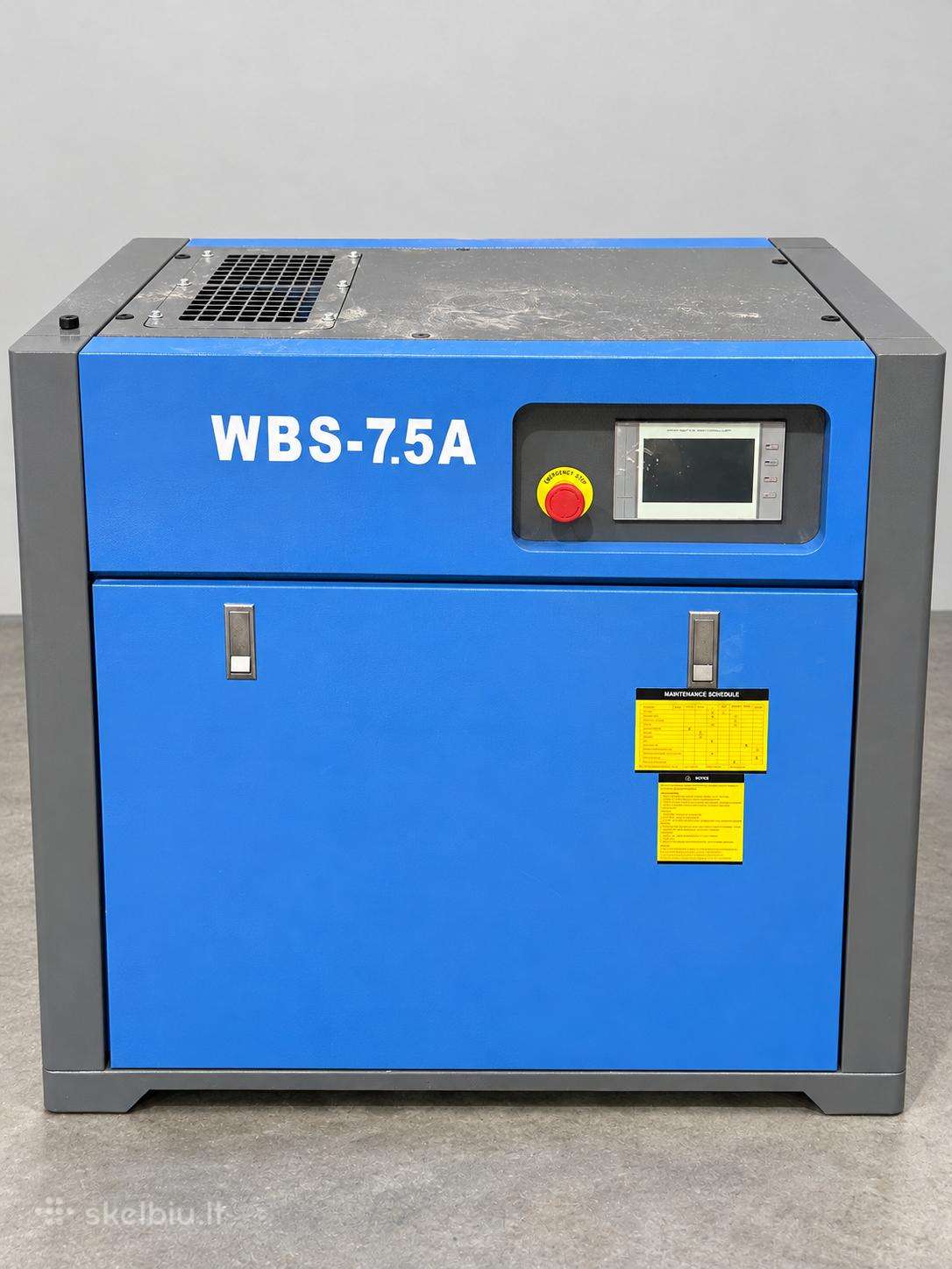 Naujas sraigtinis oro kompresorius 7,5 kw, 1000 l