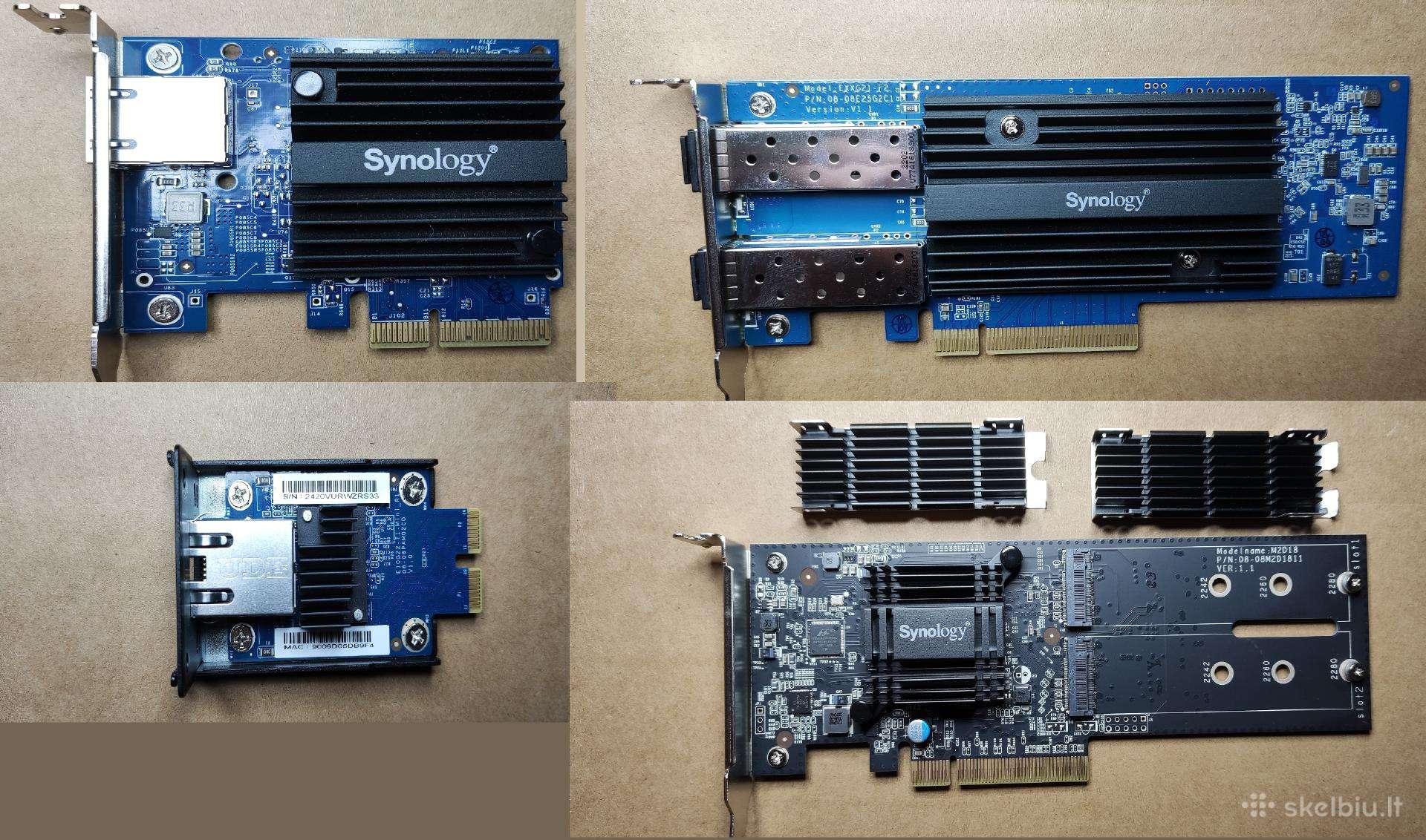 Synology E10g18-t1, E10g21-f2, E10g22-t1-mini