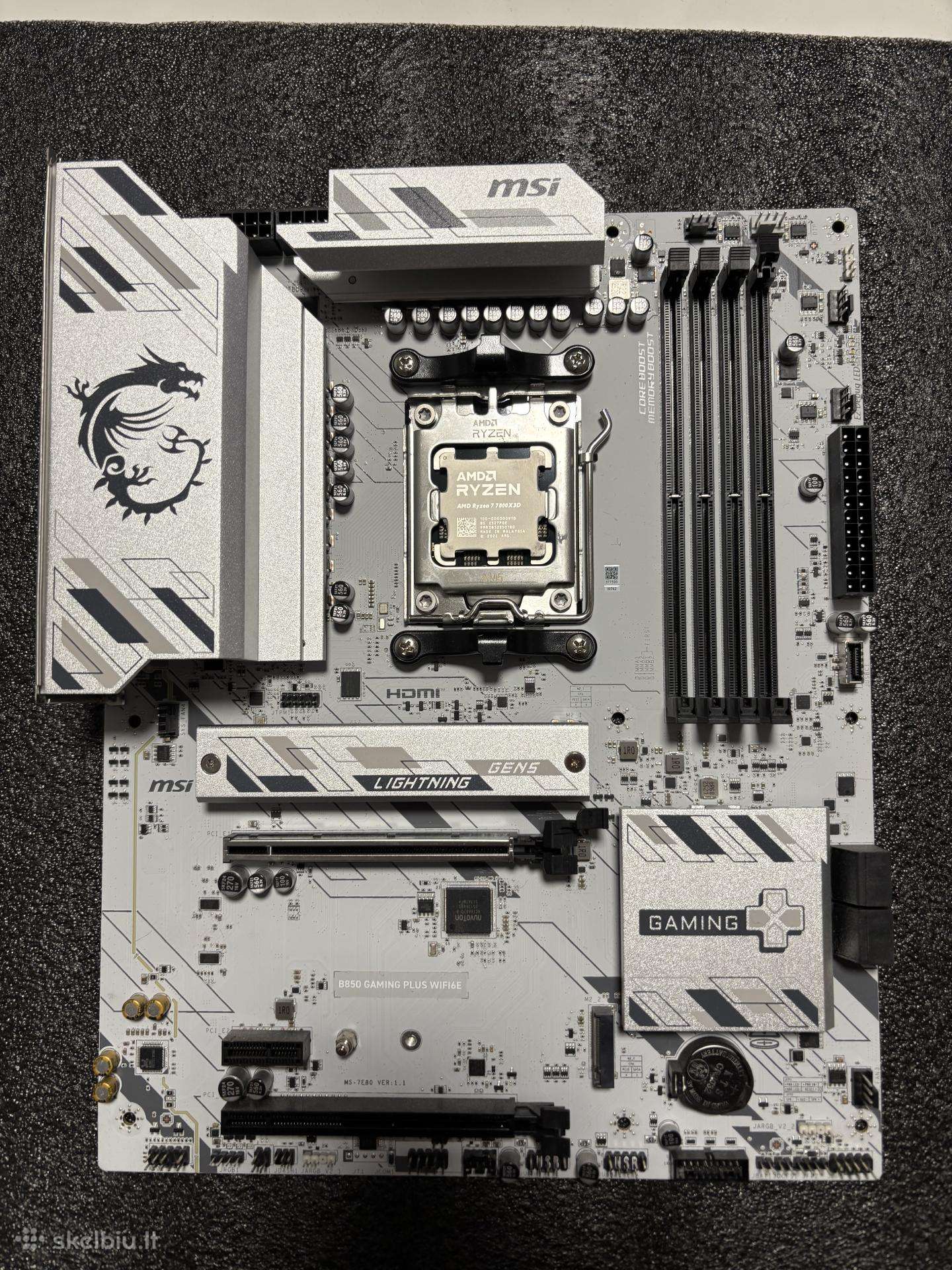 Msi B850 Gaming Plus + 7800x3d