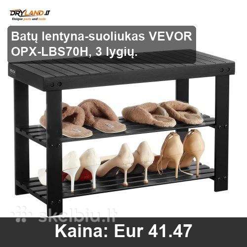 Patogus batų laikymas – suoliukai ir lentynos