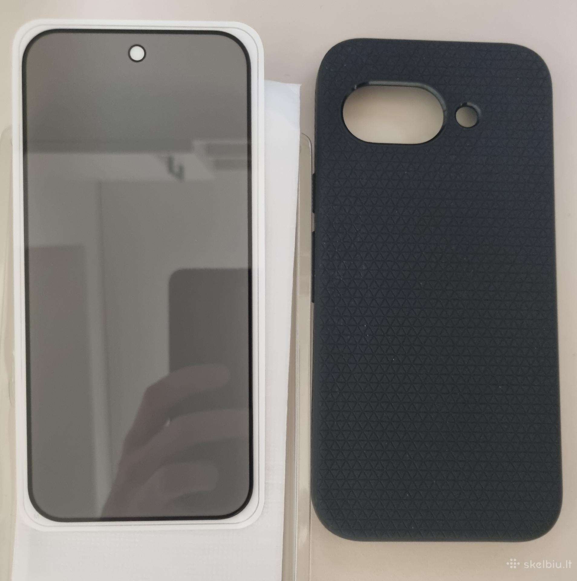 Pixel 9a - spigen liquid air + privatumo stiklas