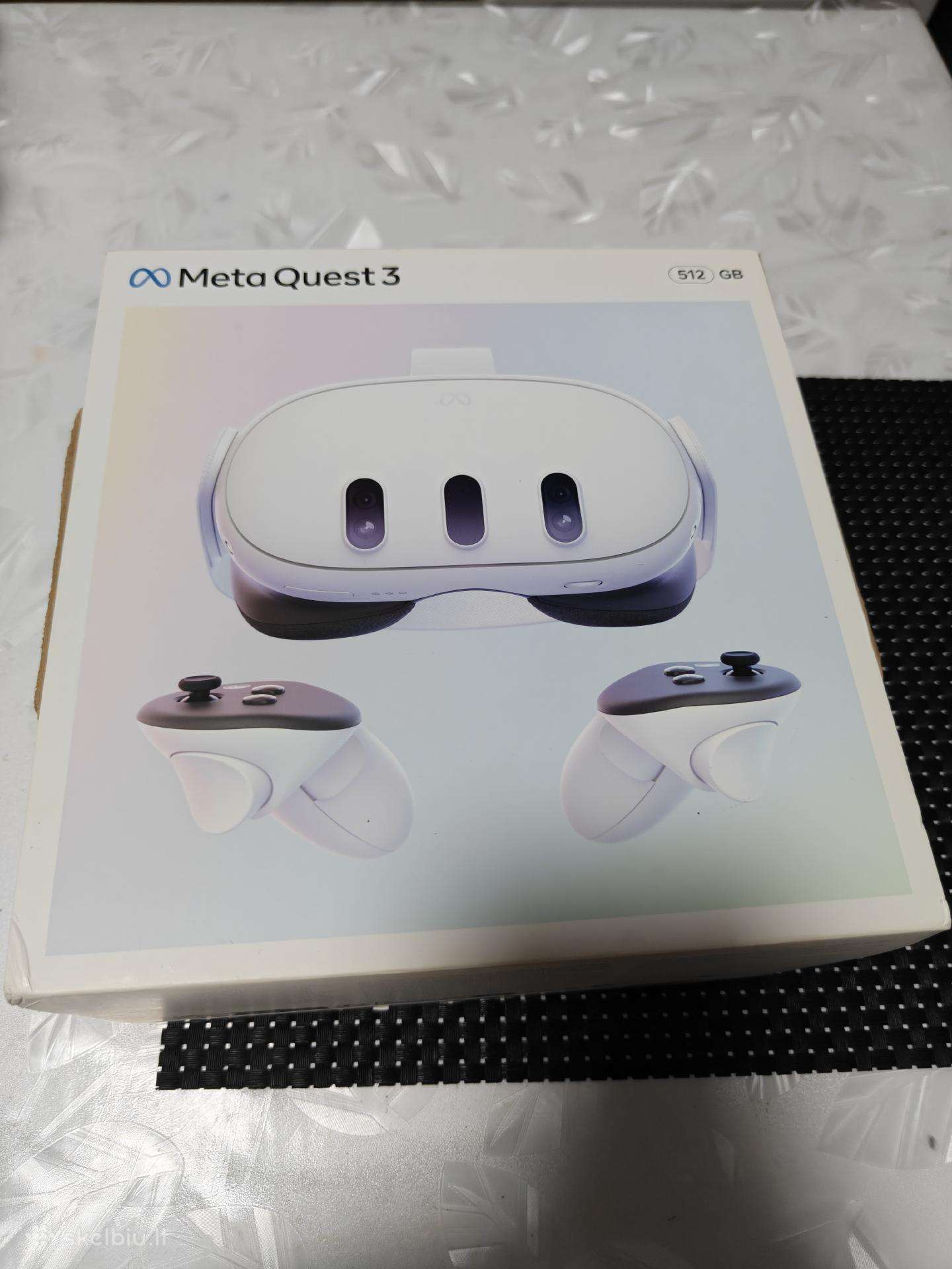 Meta Quest 3 512gb + Įkrovimo Stotelė + Priedai