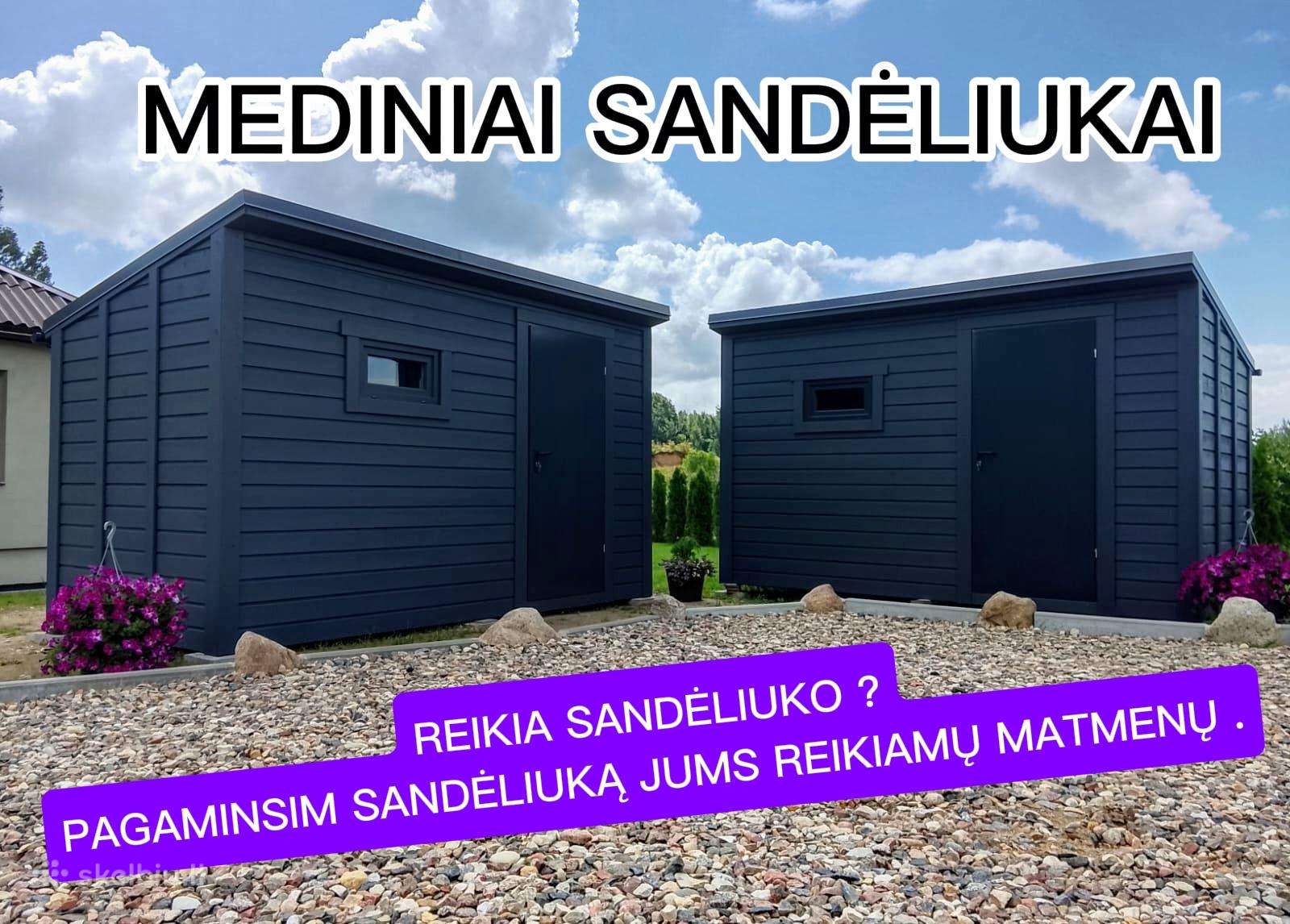 Sandėliukai - Apšiltinti Mediniai Sandėliukai
