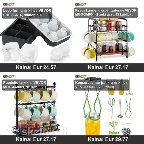 Virtuvės talpyklos šviežiams produktams