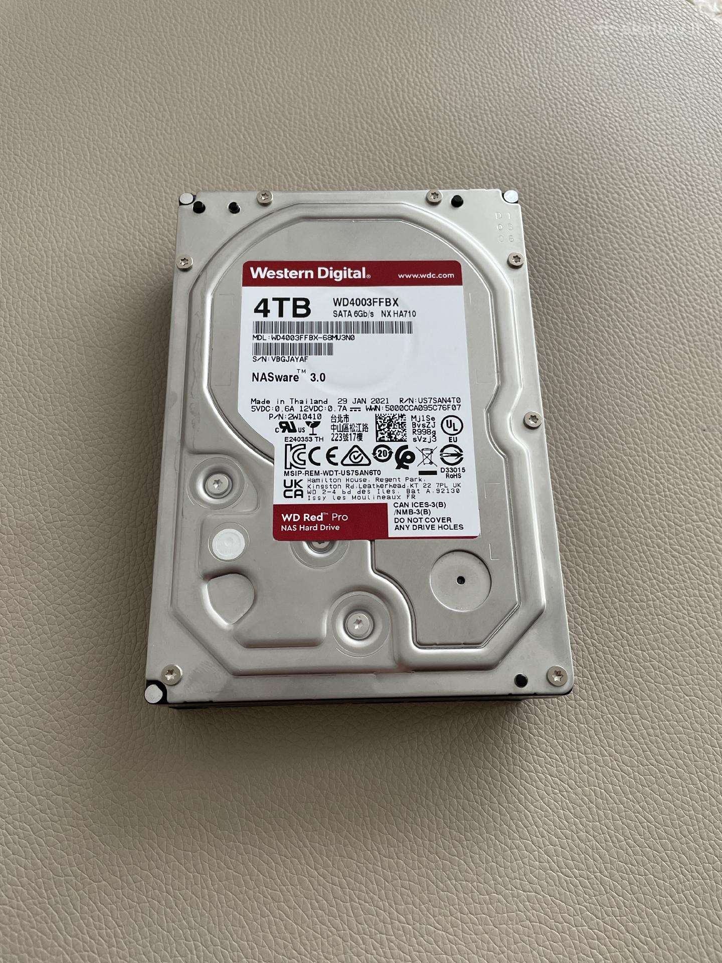 Wd Red Pro 4tb HDD