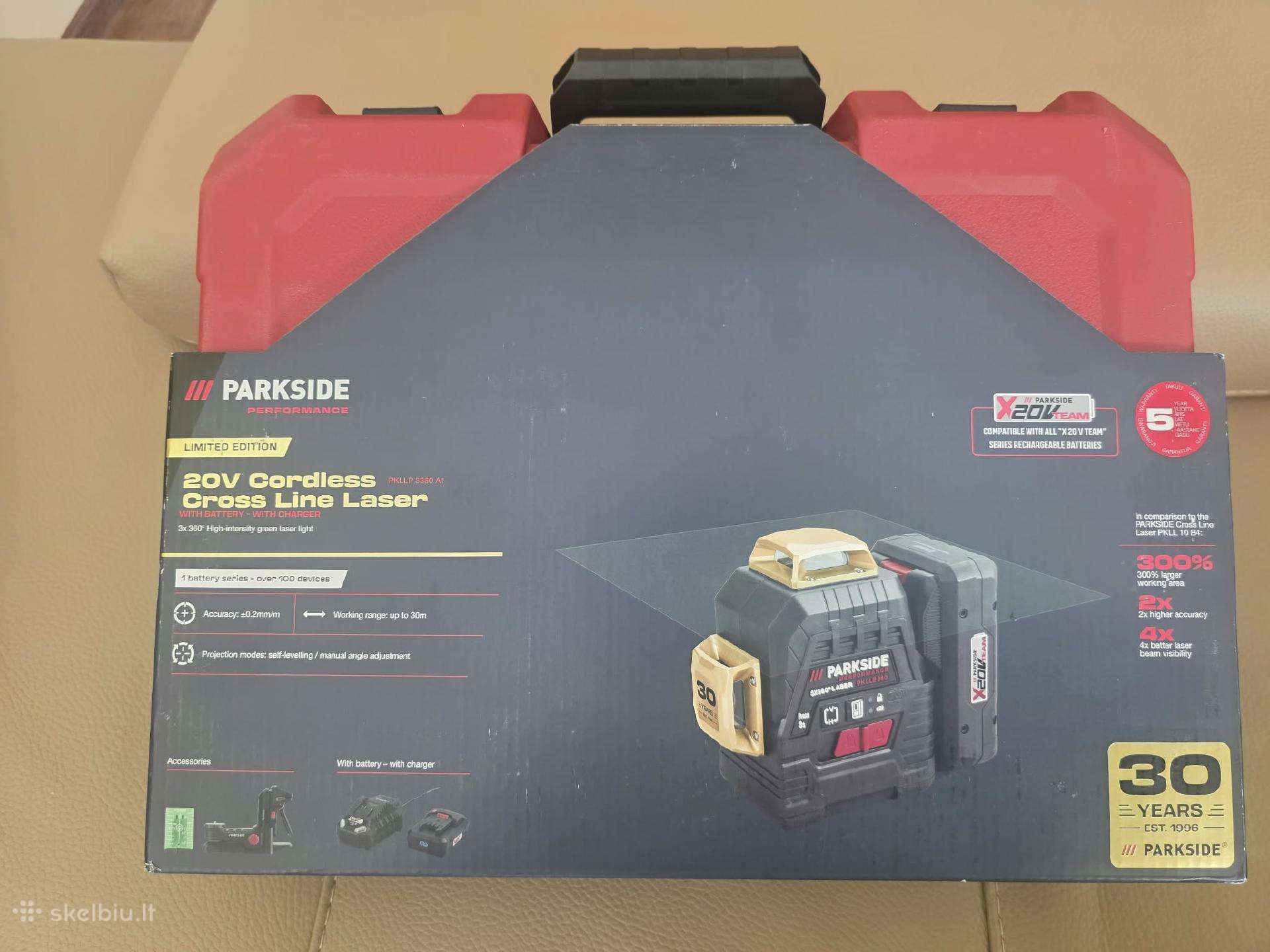 Parkside performance 3D lazerinis nivelyras