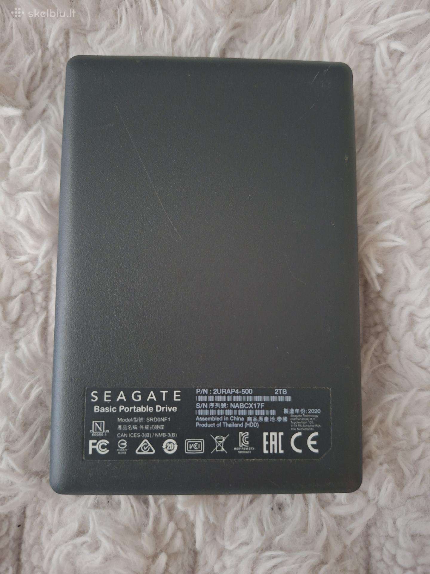 Seagate išorinis HDD 2tb