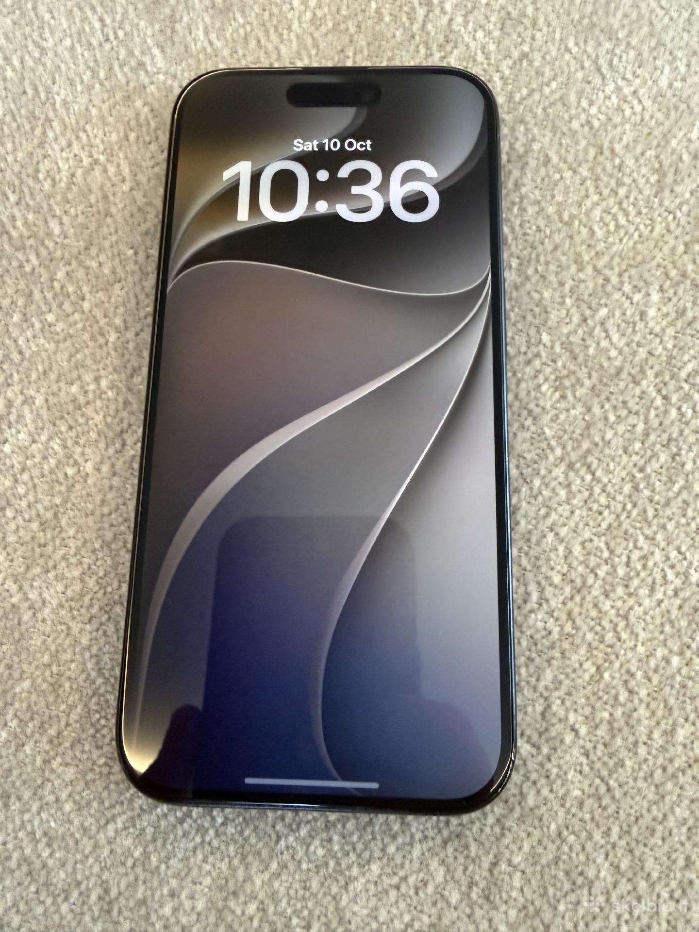 iPhone 15 Pro 128 GB Blue Titanium, baterija 85 %