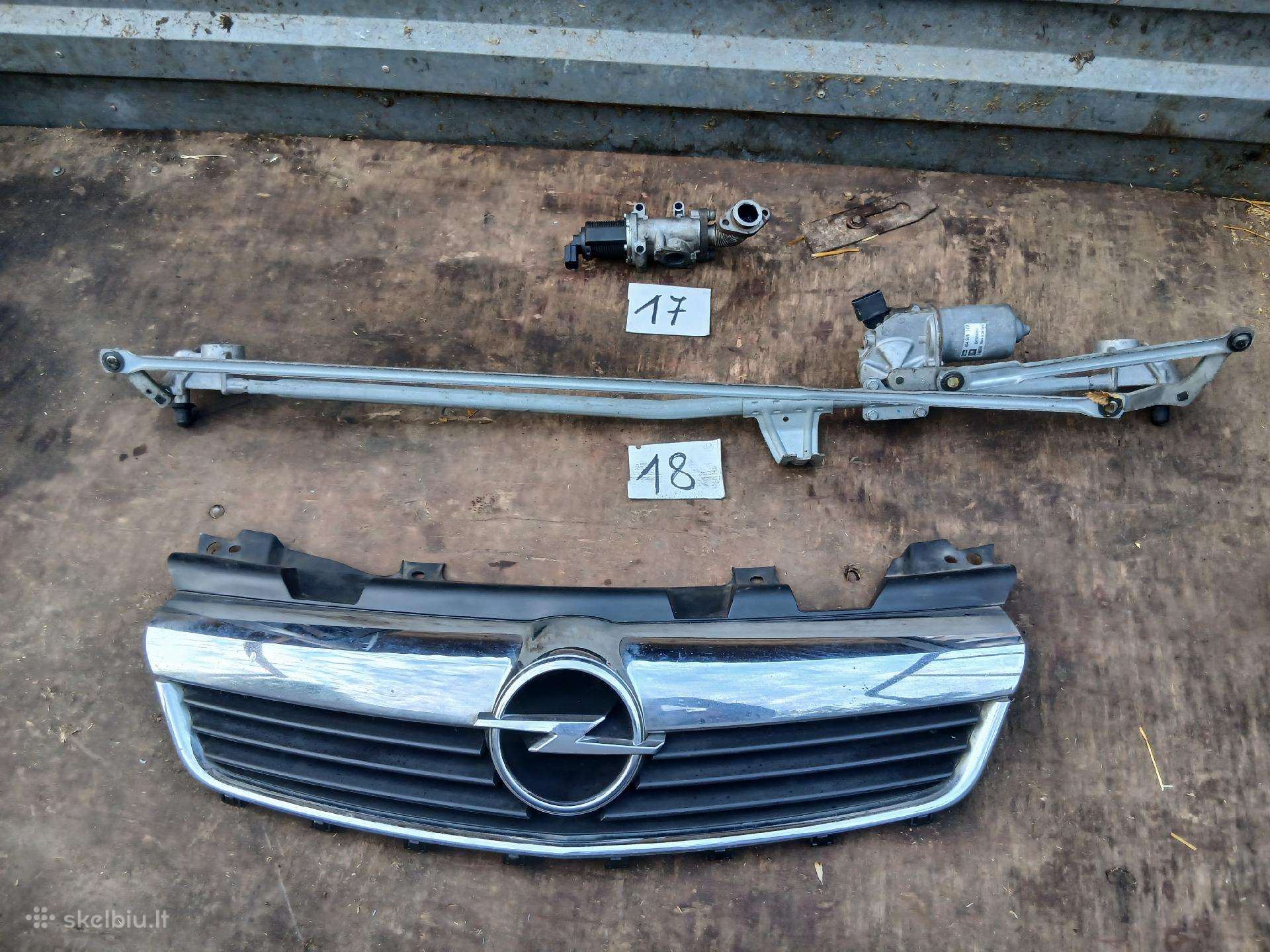 Opel zafira dalys
