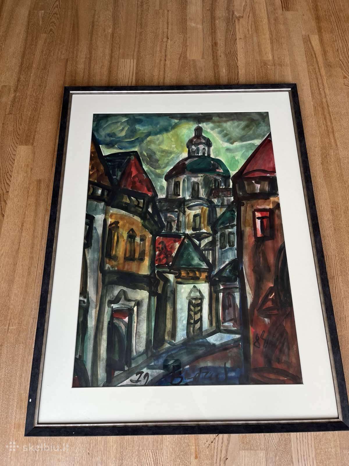 Igno Budrio paveikslas "Vilnius- Garelio gatvė"