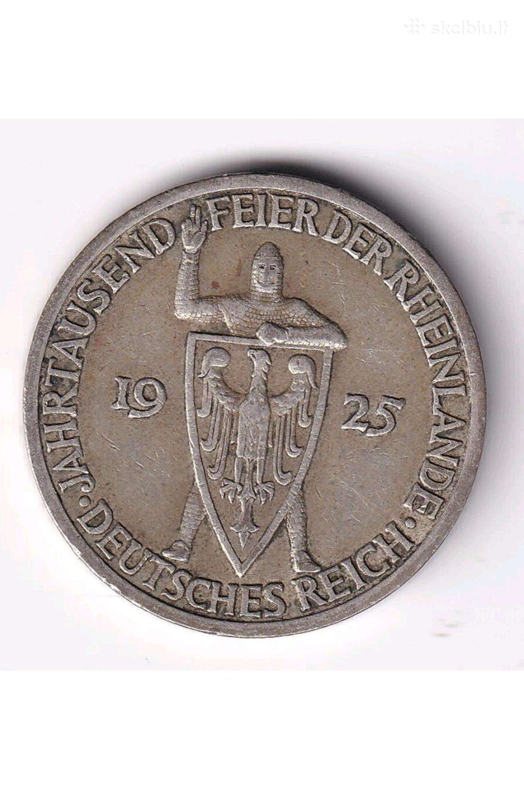 Vokietija 3 reichsmarkės, 1925