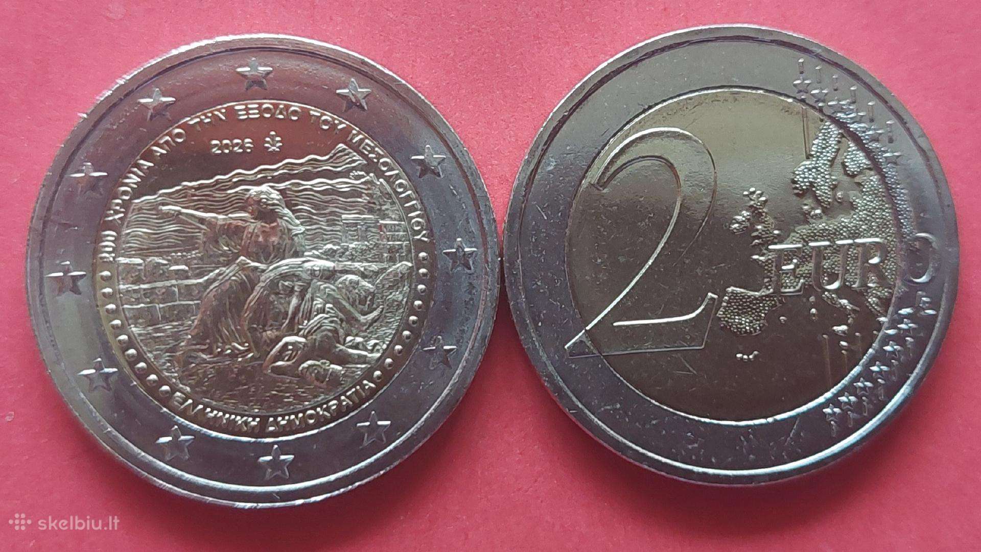 Graikija 2026m. 2 € Mesolongio miesto apgultis Unc