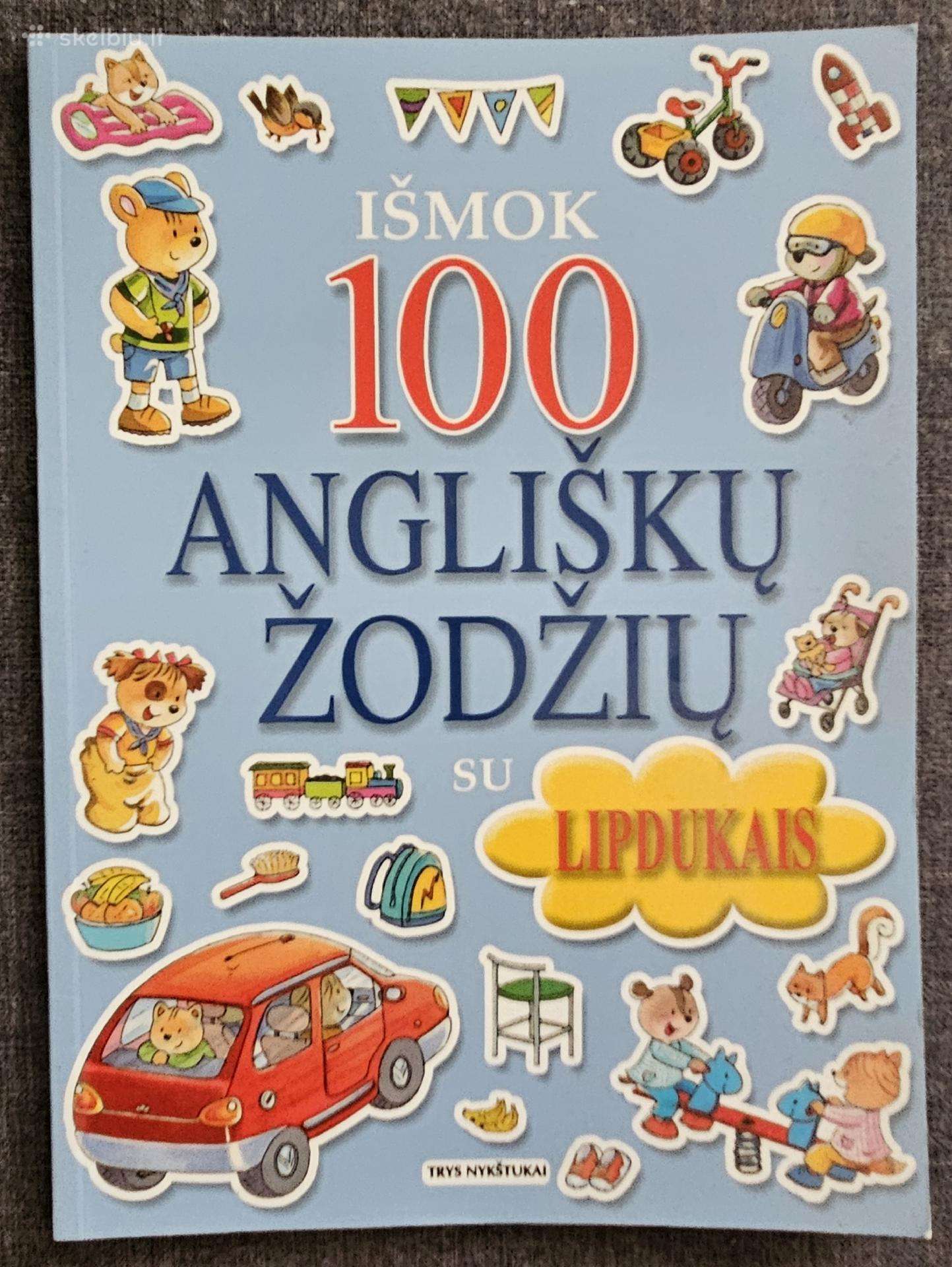 Knyga vaikams ''Išmok 100 Angliškų žodžių''