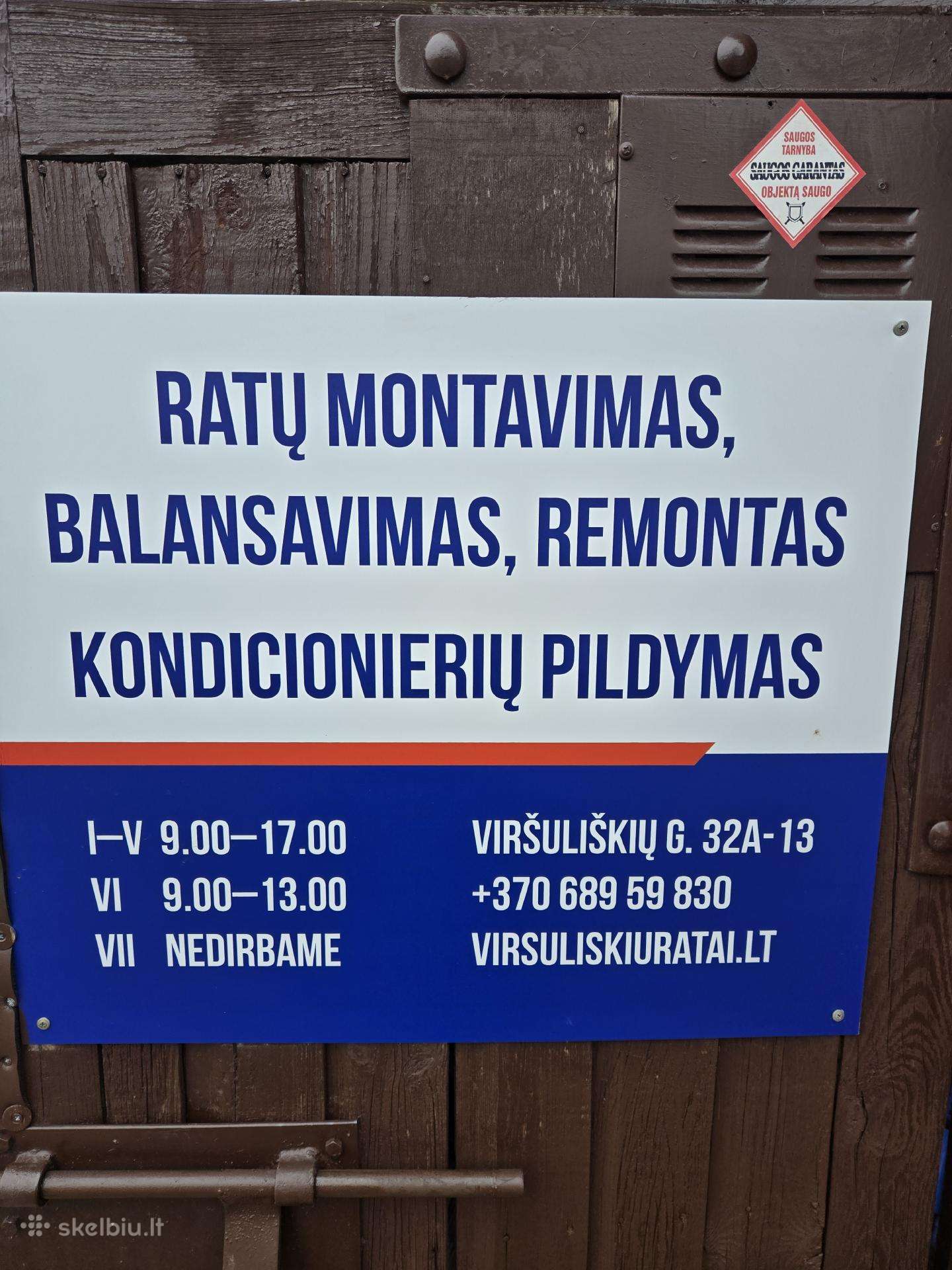 Ratu montavimas,kondicioneriu pildymas