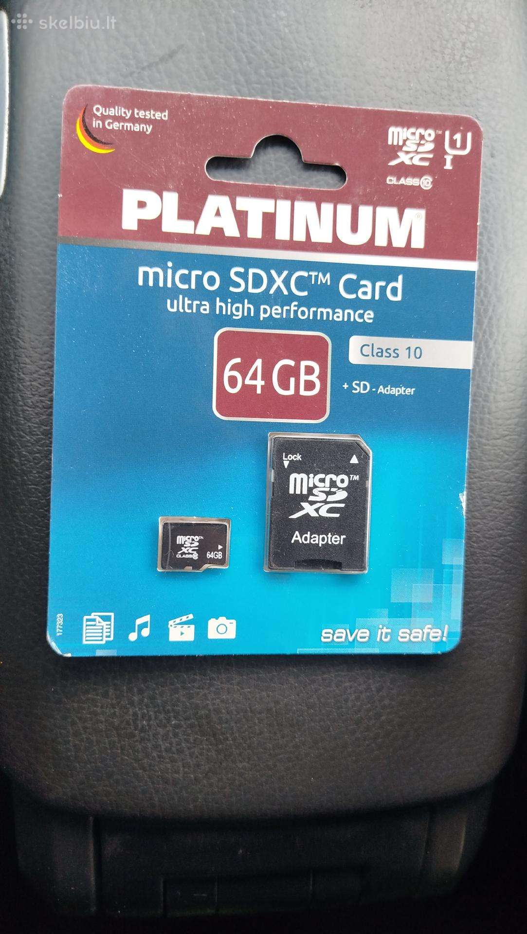 Nauja Micro Sdxc atminties kortelė 64 GB