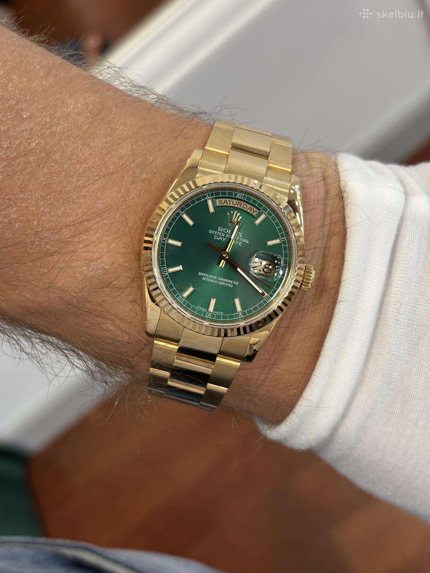 Rolex Daydate 36 auksinis