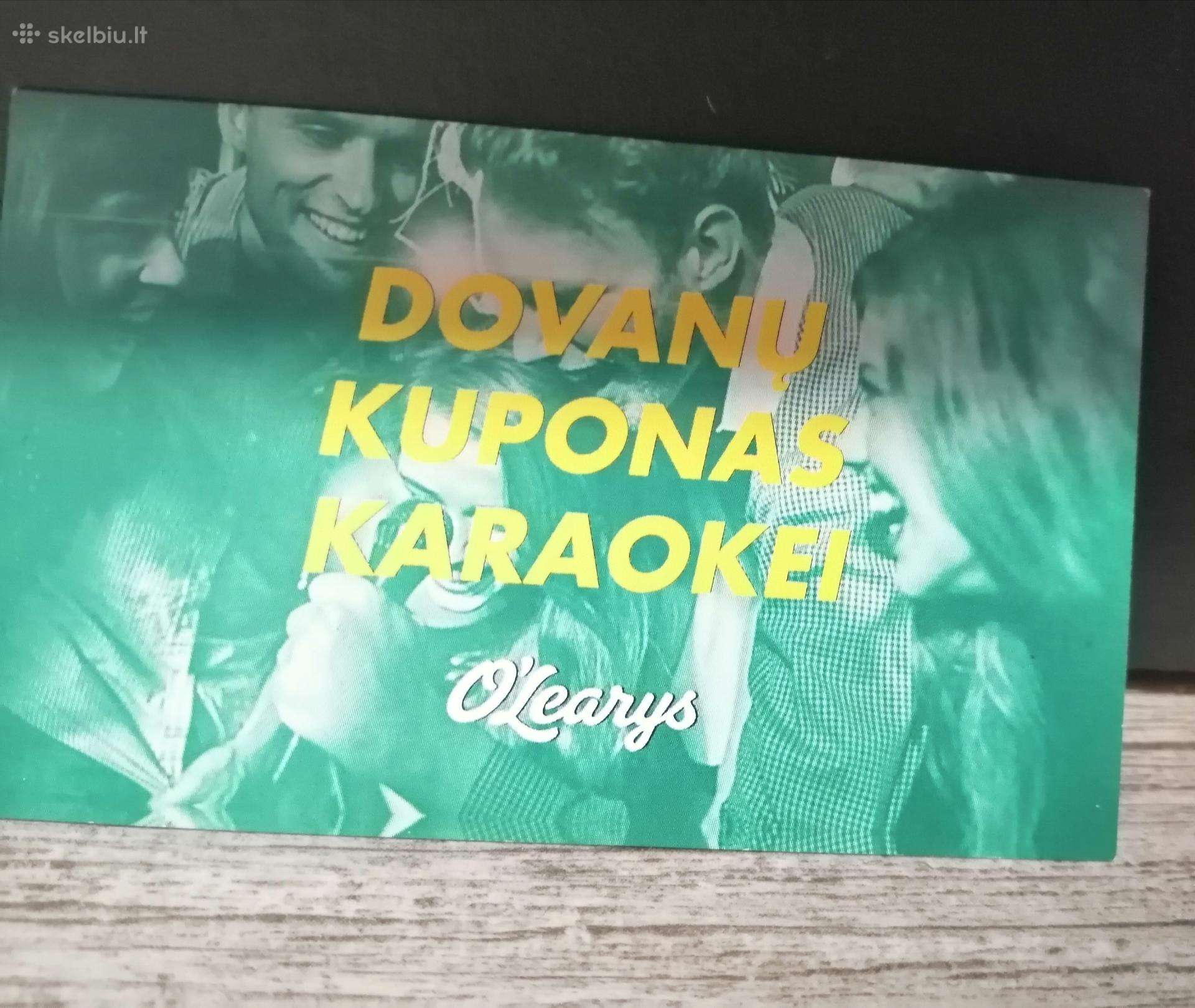 Dovanų kuponas karaokei 1val Akropolis