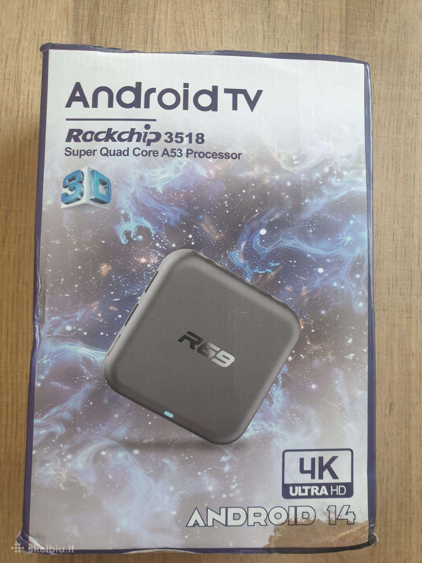 Priedelis televizoriui Android 14.0 TV box R69-1