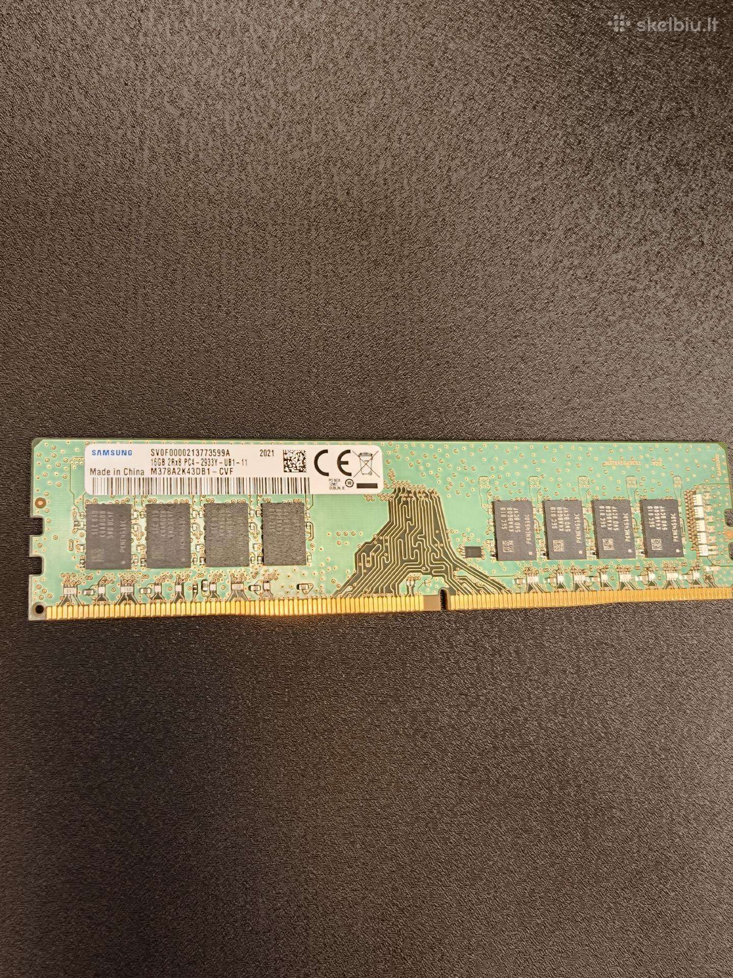 Ddr4 16gb 2933mhz RAM atmintis