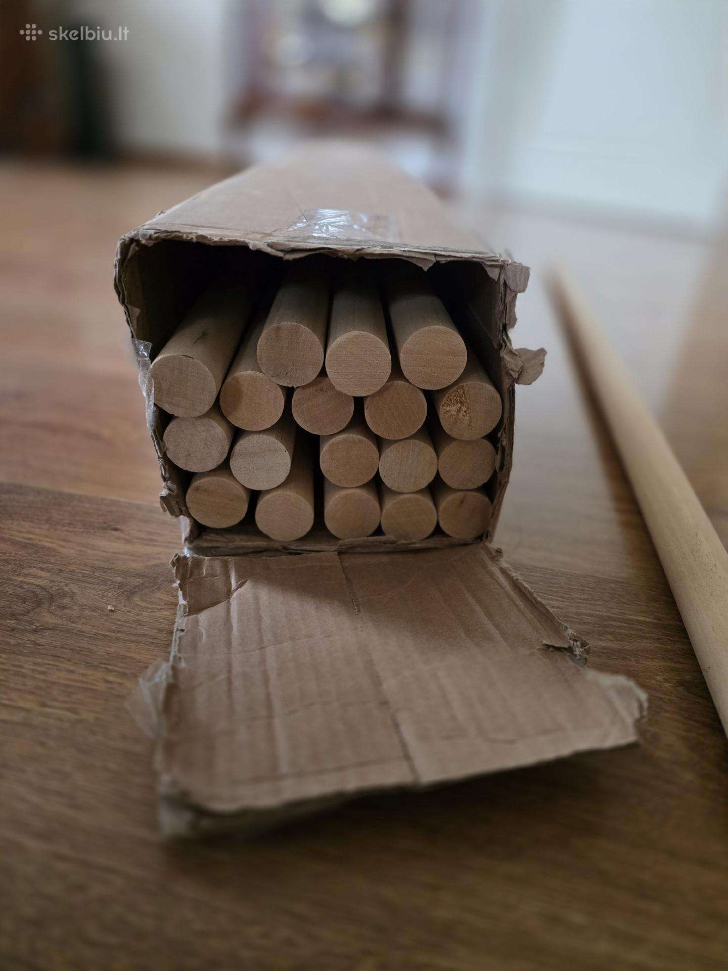 Apvalūs mediniai strypai