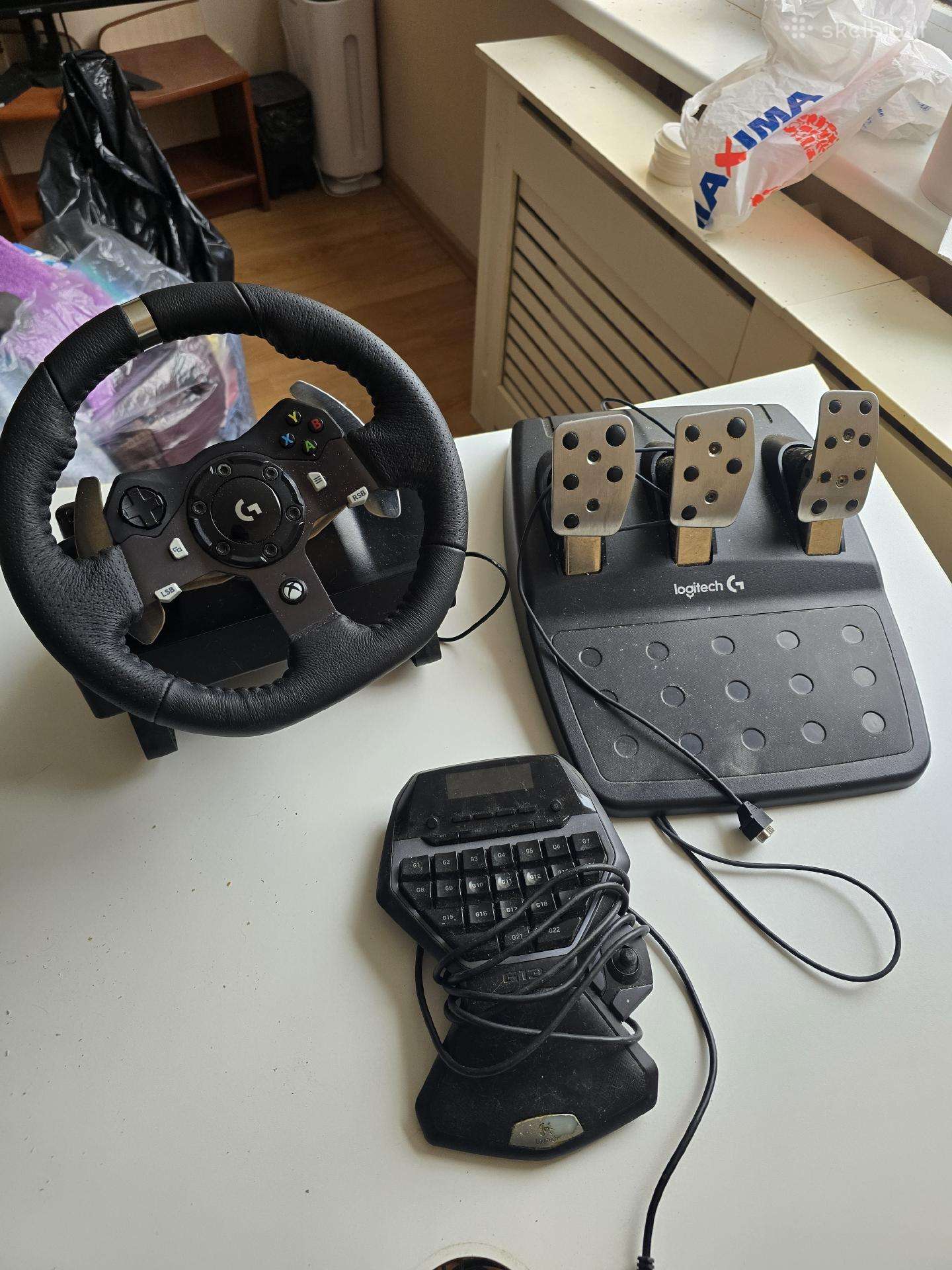 Logitech G920 žaidimų vairas su pedalais
