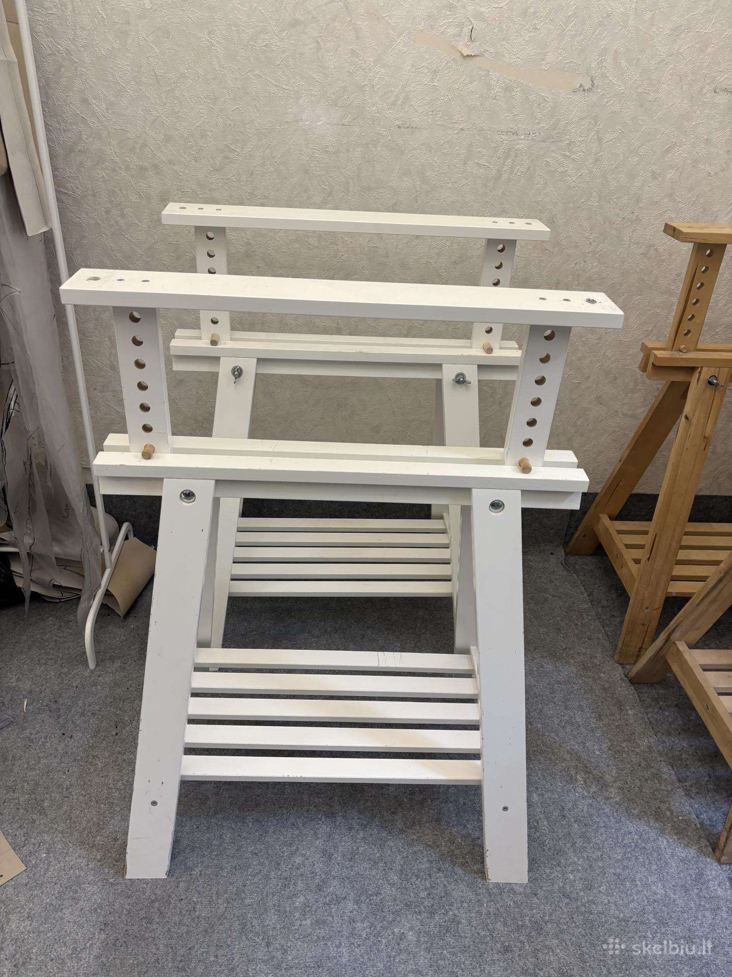 Ikea Mittback Stalo žirgės / kojos / baltos