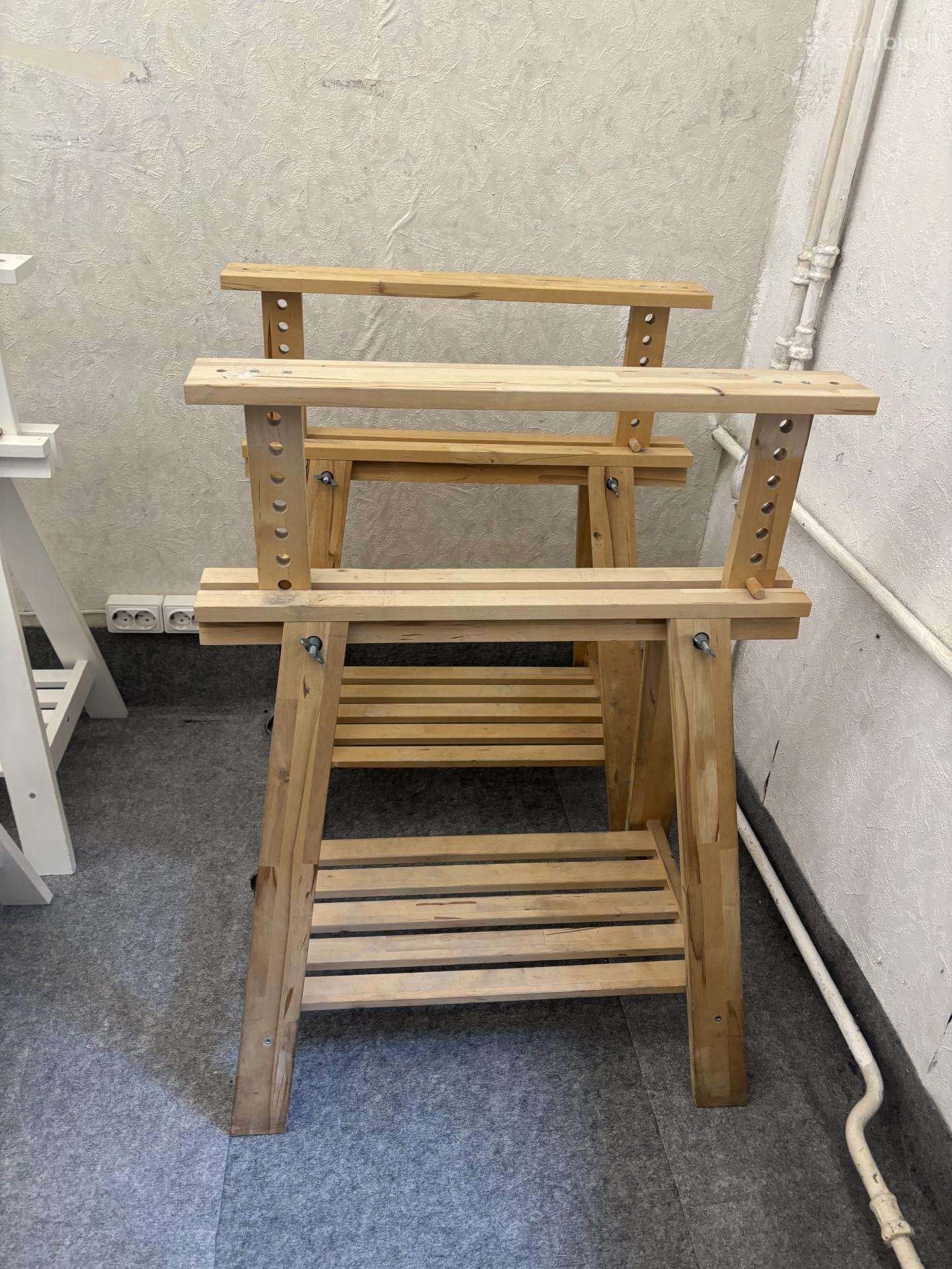 Ikea Mittback stalo žirgės / kojos / rudos
