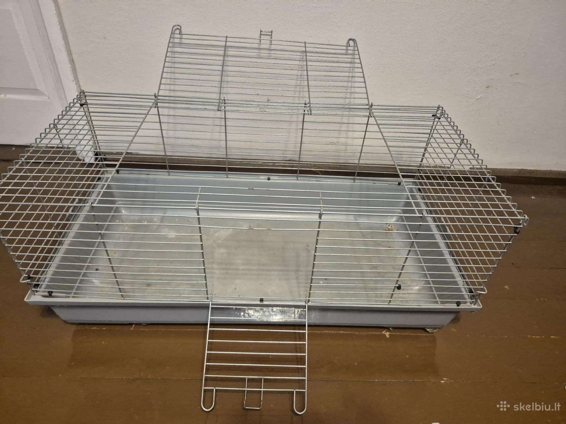 Didelis metalinis narvas su plastikiniu dugnu