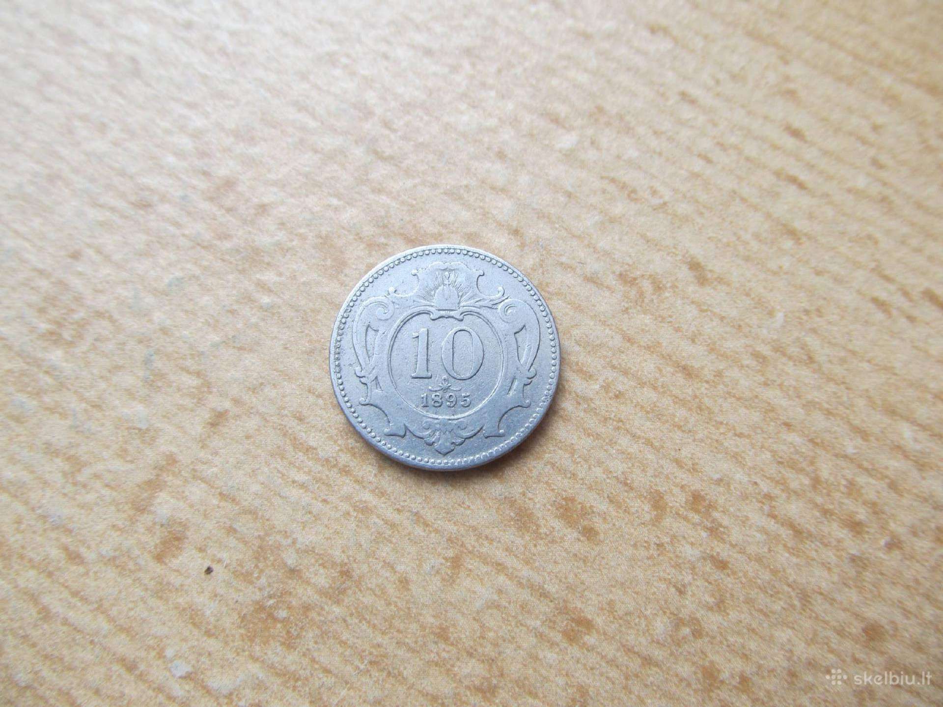 10 heller , Austro - Vengrija , 1895 .