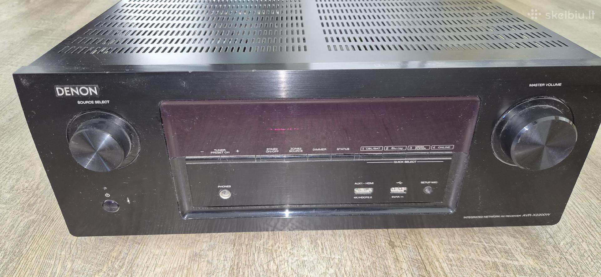 Denon Avr-x2200w 7.2 stiprintuvas su Audyssey