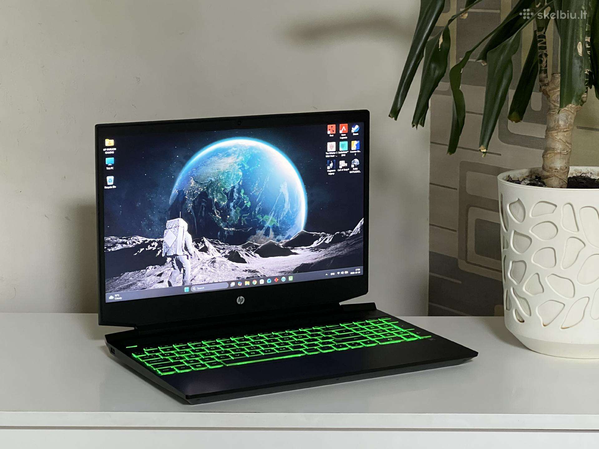 Parduodamas Hp Pavilion su Rtx 3050, Ryzen 5, 1tb.