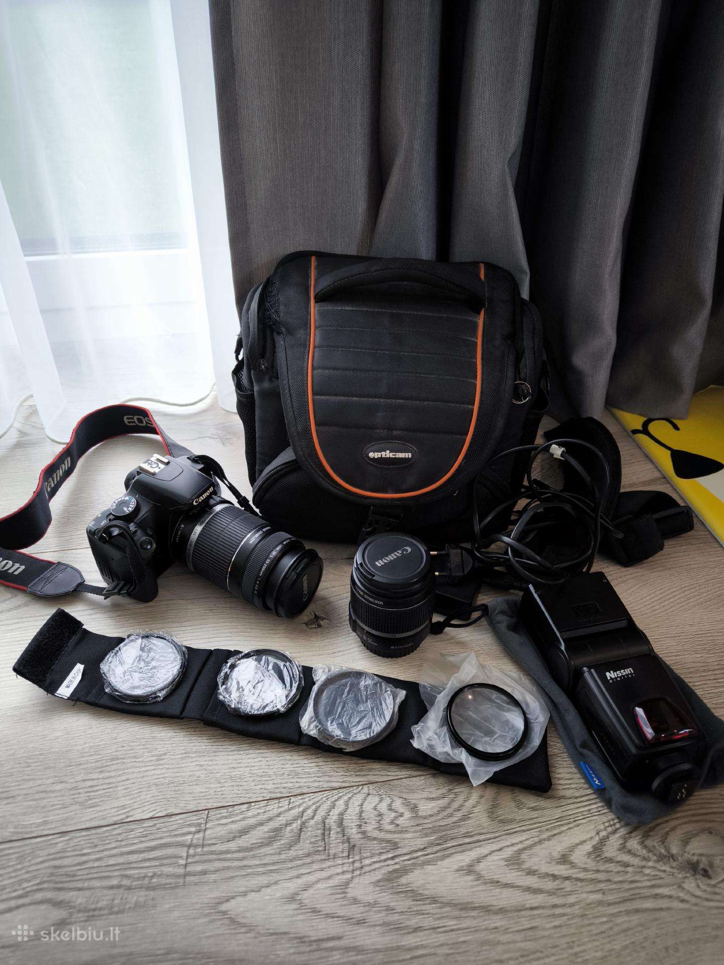 Canon 450d komplektas