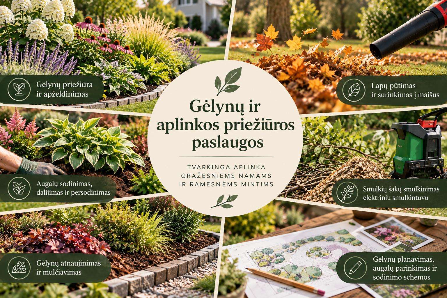 Gėlynų ir aplinkos priežiūros paslaugos
