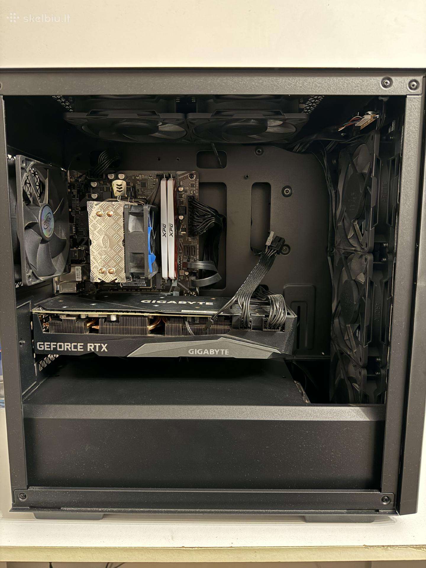 Žaidimų kompiuteris – Rtx 3070, i7-10700, 16gb RAM