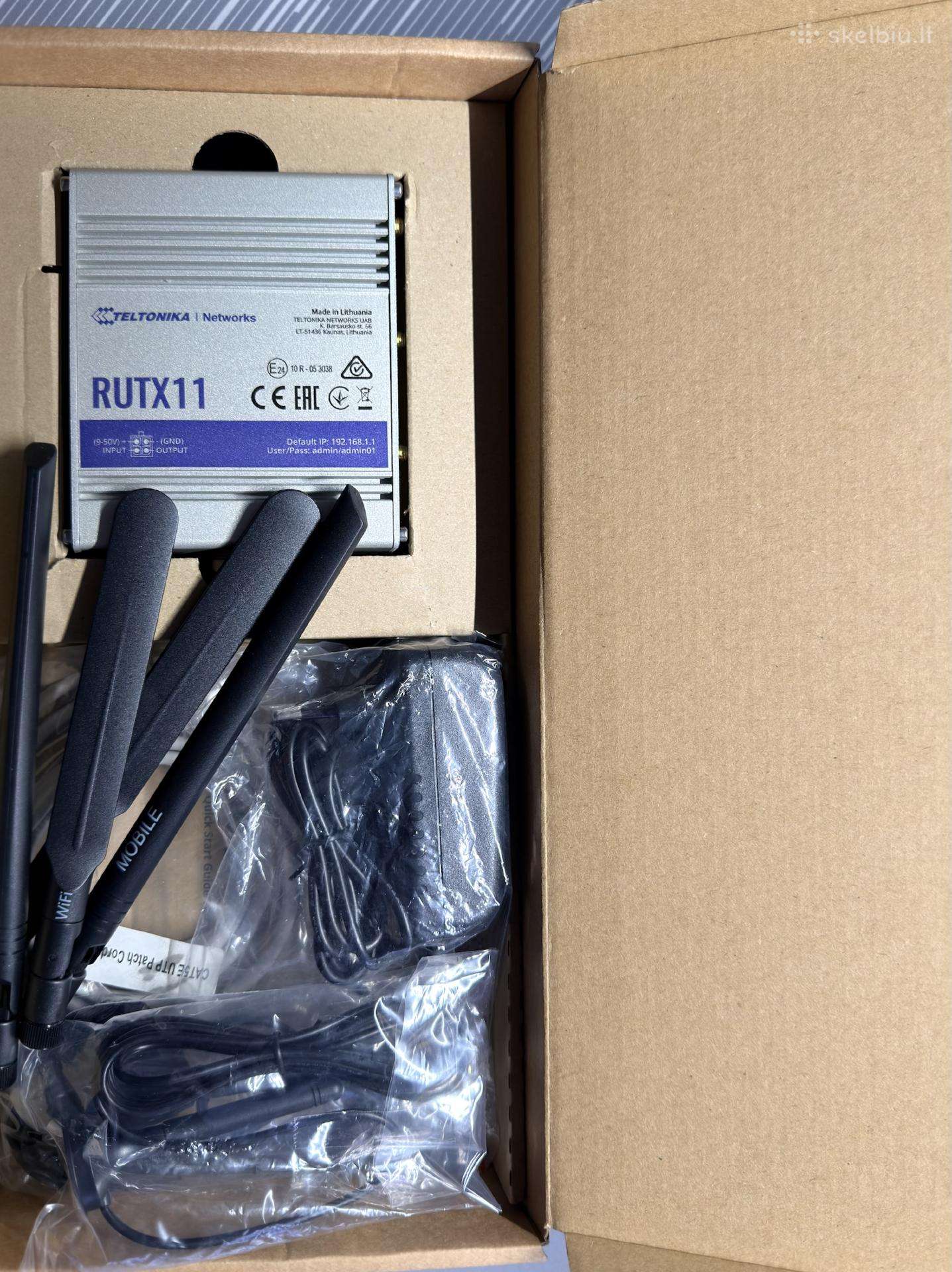 Teltonika Rutx11 4G Lte maršrutizatorius Naujas
