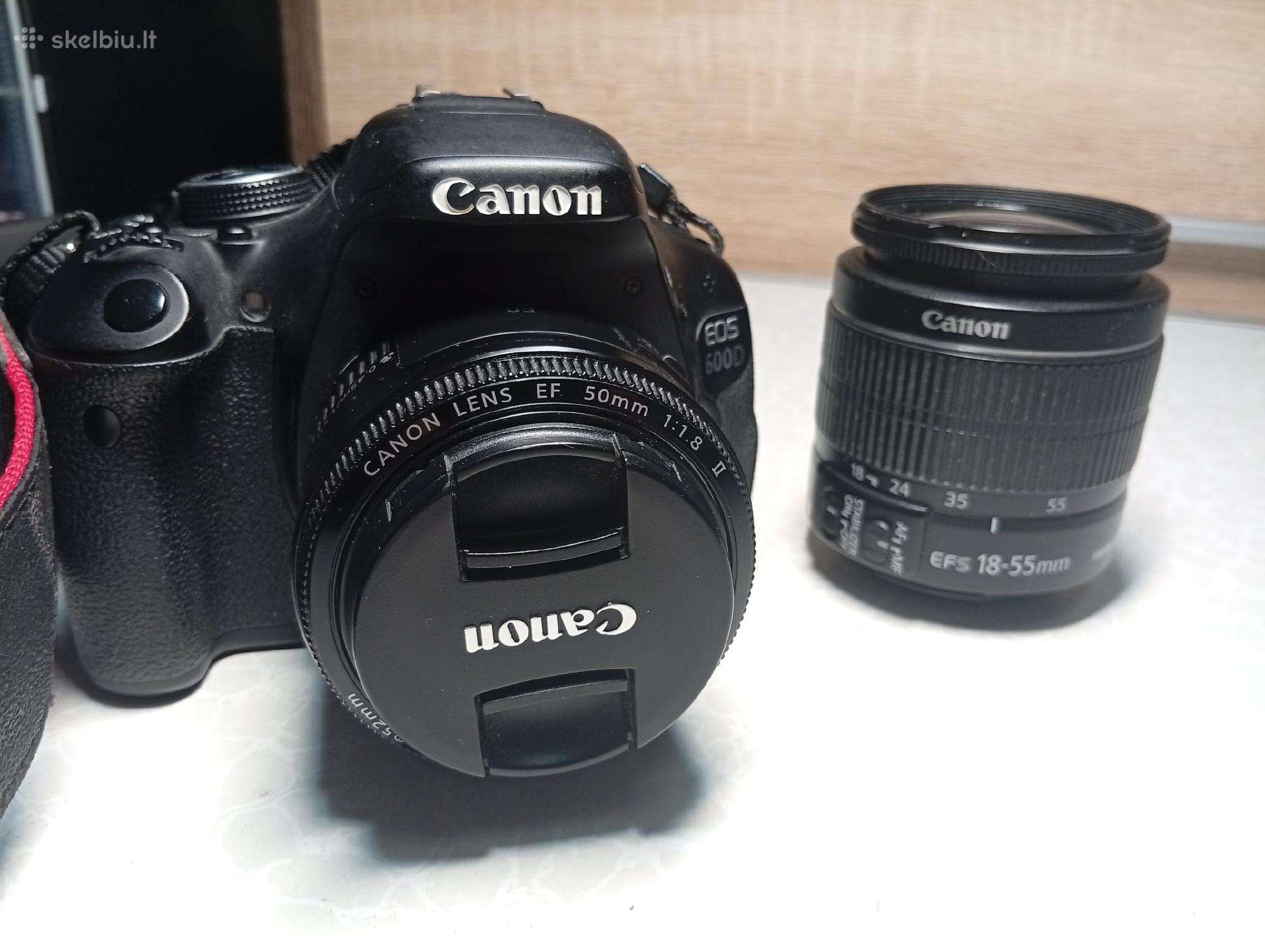Canon600d + 50mm F1:1.8 II + 18-55mm 3.5-5.6 Is II