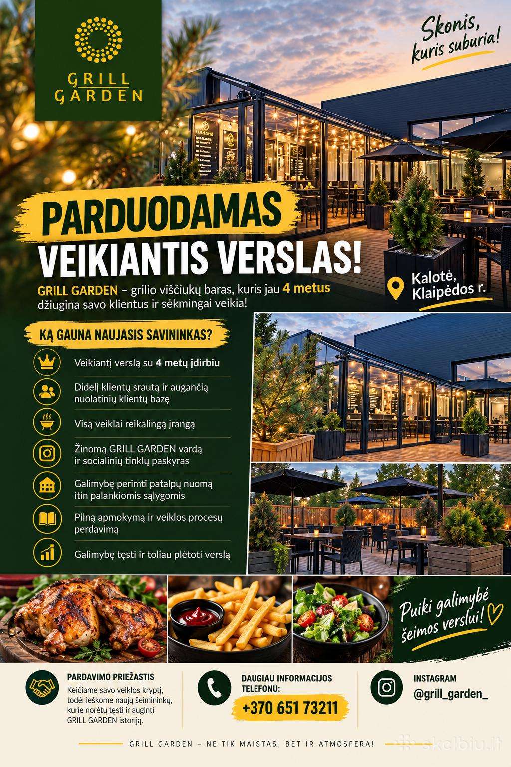 Parduodamas veikiantis verslas