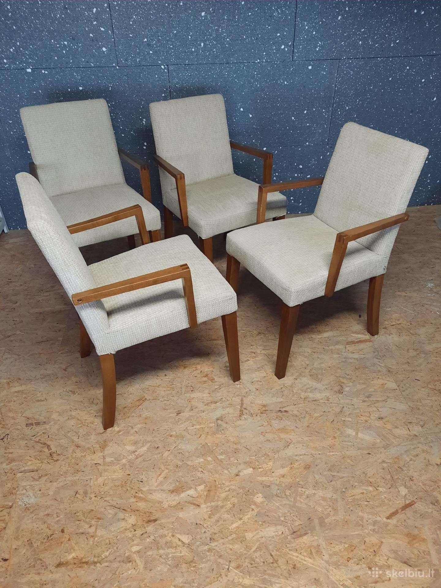 4 Boconcept kėdės su Porankiais iš Danijos