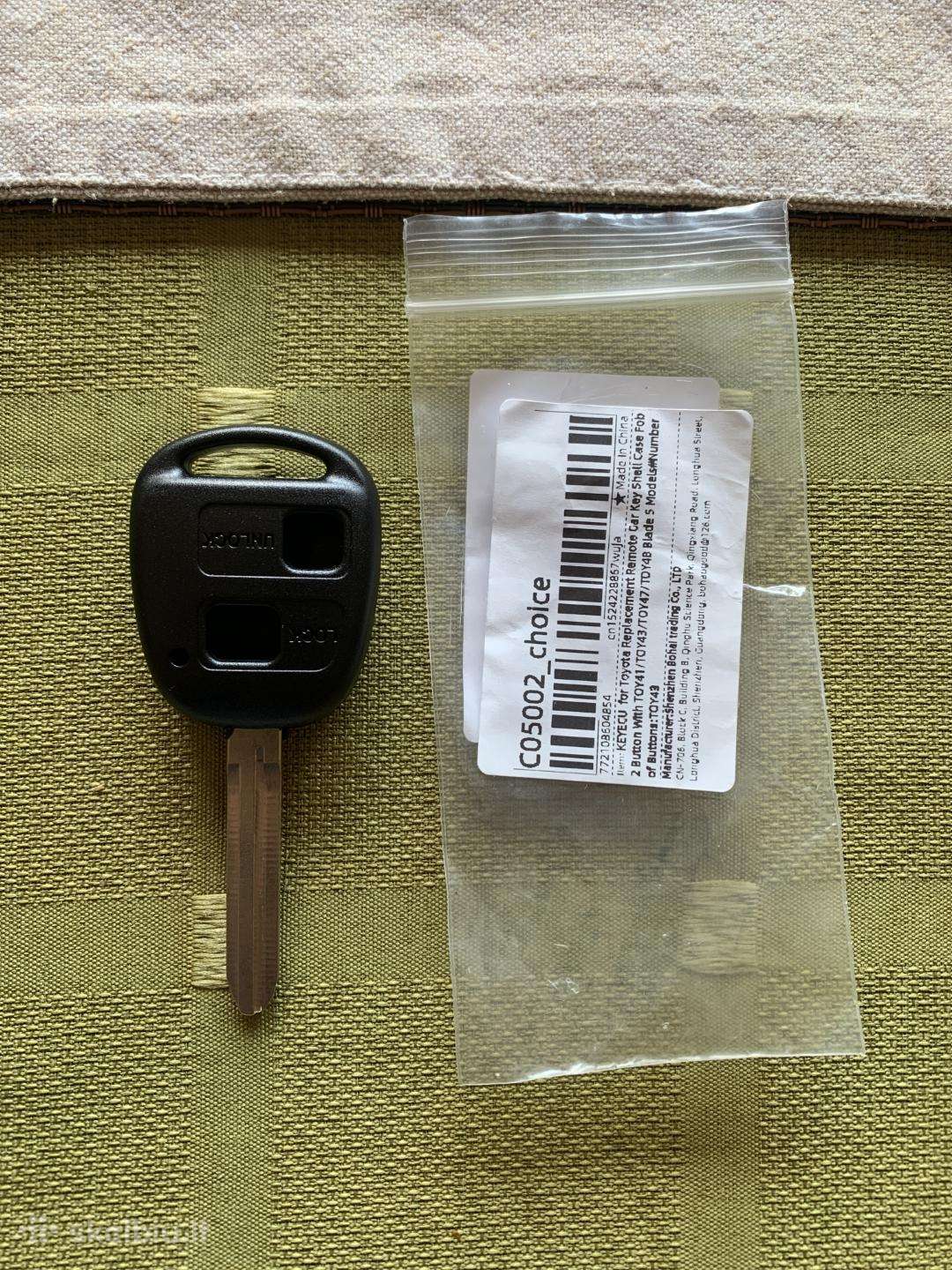 Toyota 2 mygtukų raktas su Toy43 ašmenimis (Lock /