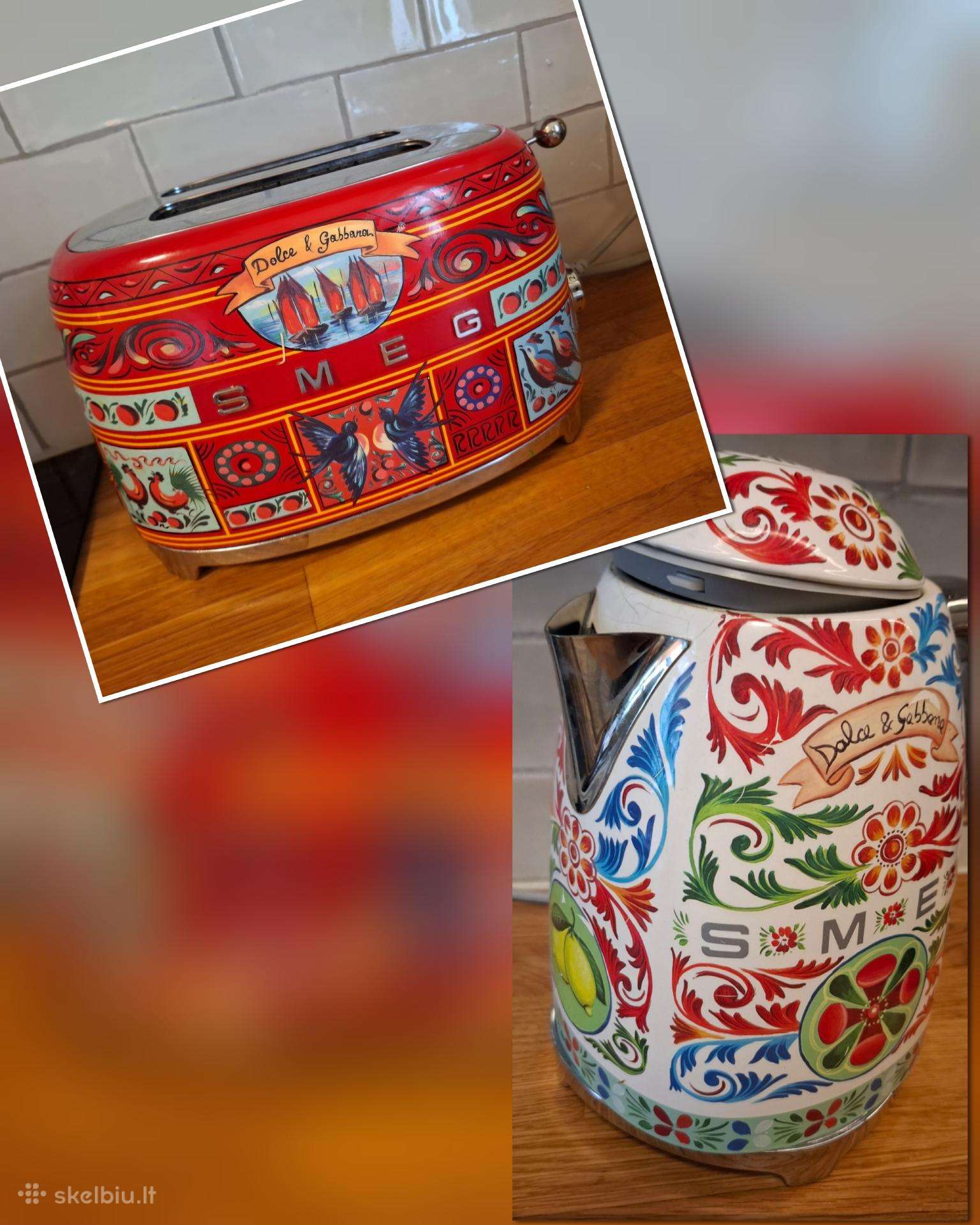 Smeg Dolce&gabbana virdulys ir tosteris