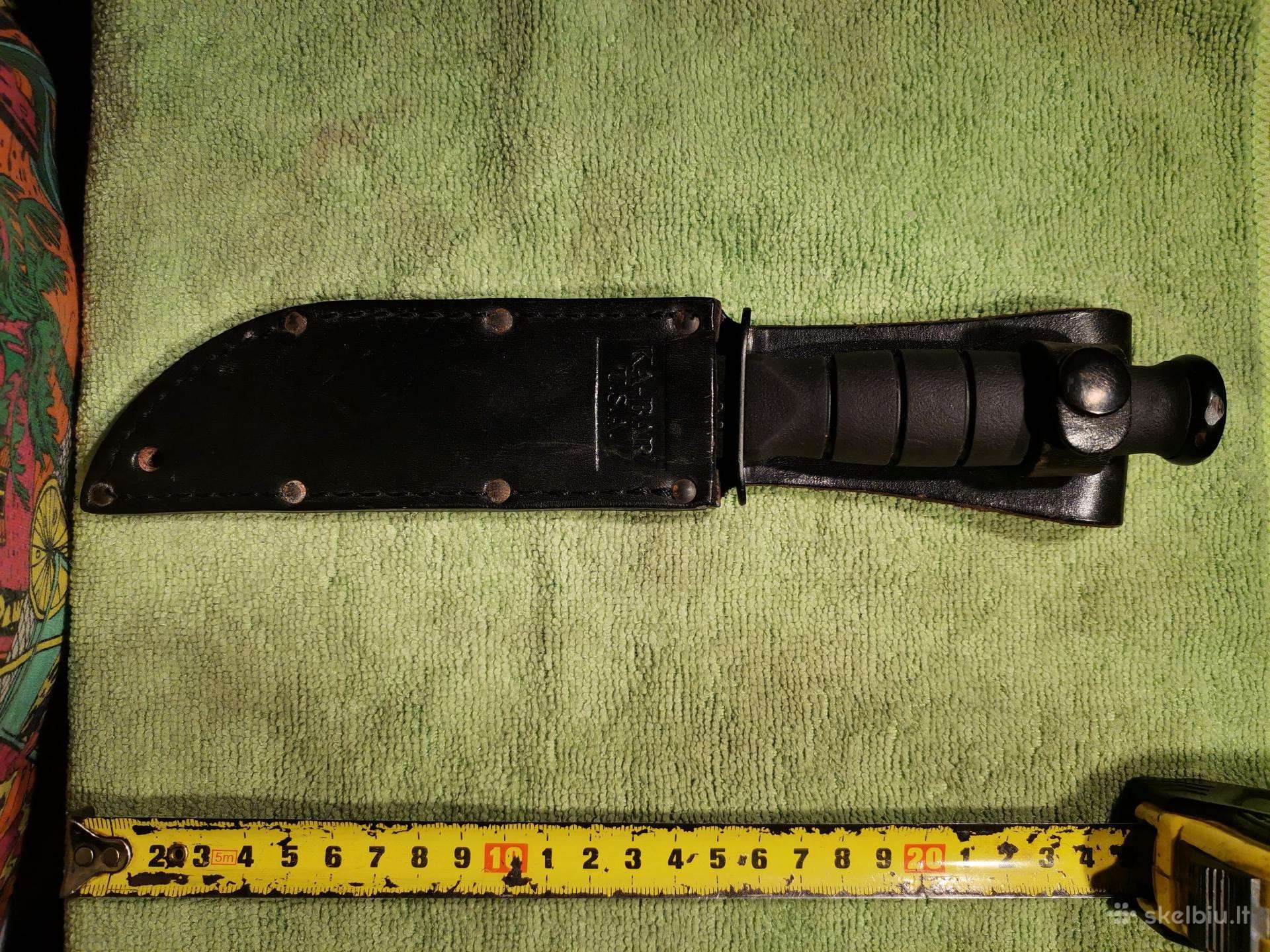 Peilis Ka-bar Tanto short su orig. odiniu dėklu