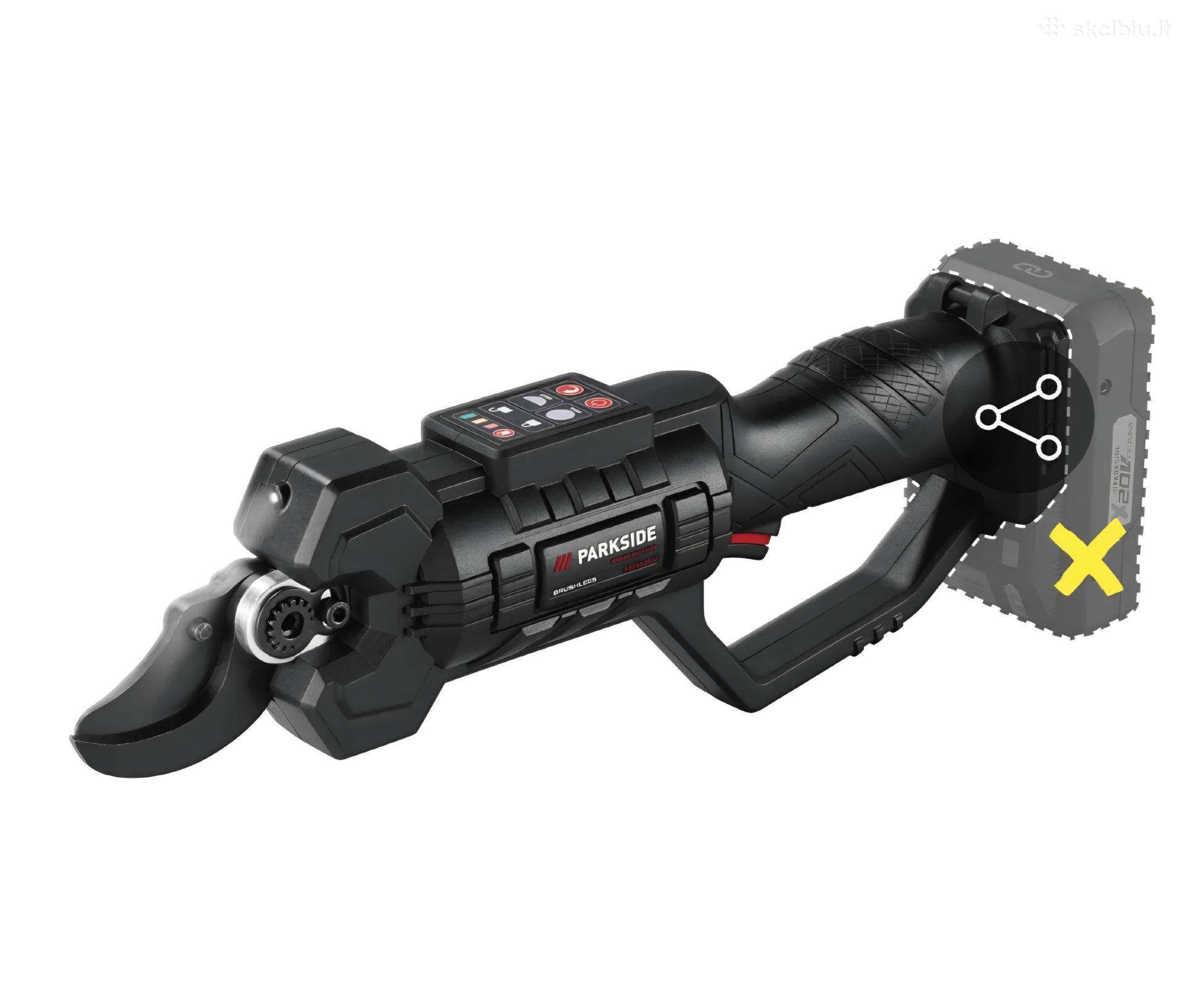 Parkside Performance Akum.20v. Sekatoriai