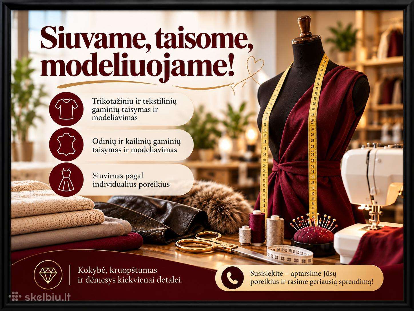 Siuvimo paslaugos / Siuvykla