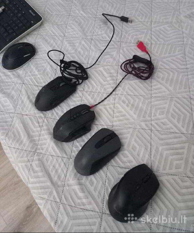 Žaidimų pelės (Logitech G502 Hero ir kt.) / Geros