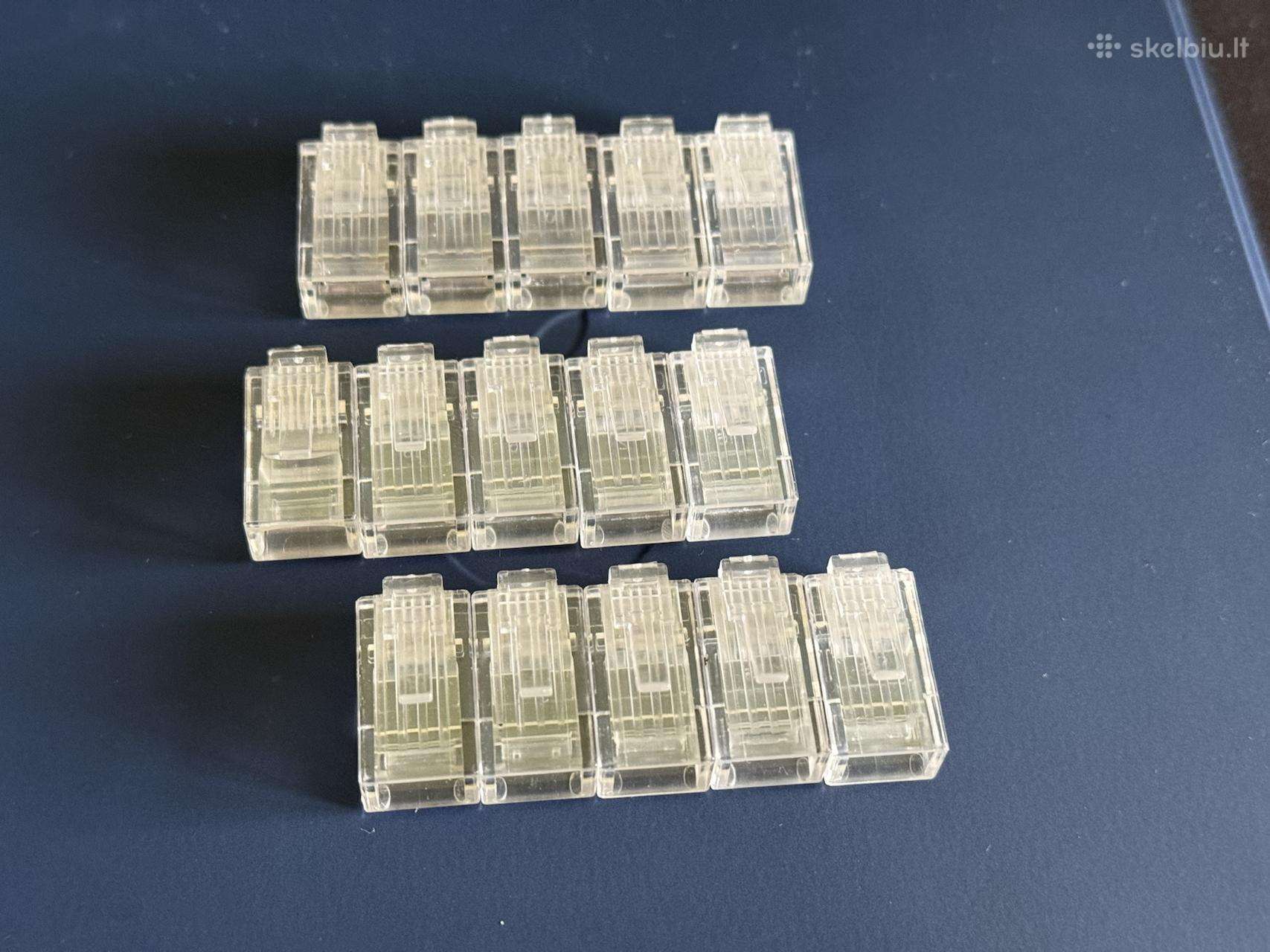 15 x Cat5e Rj45 antgaliai Ethernet kabeliams