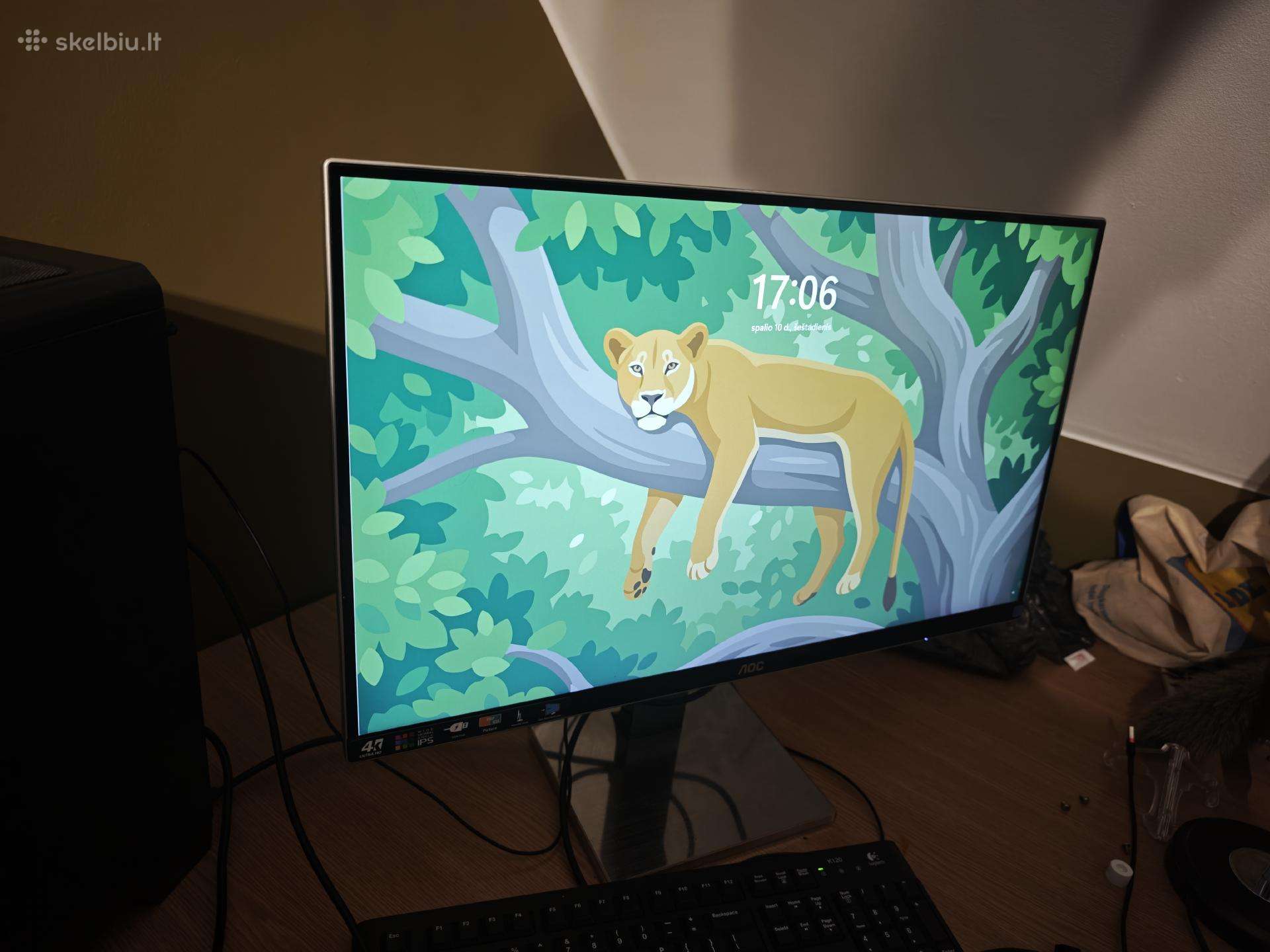 Aoc U2777pqu 27" 4k Ips monitorių