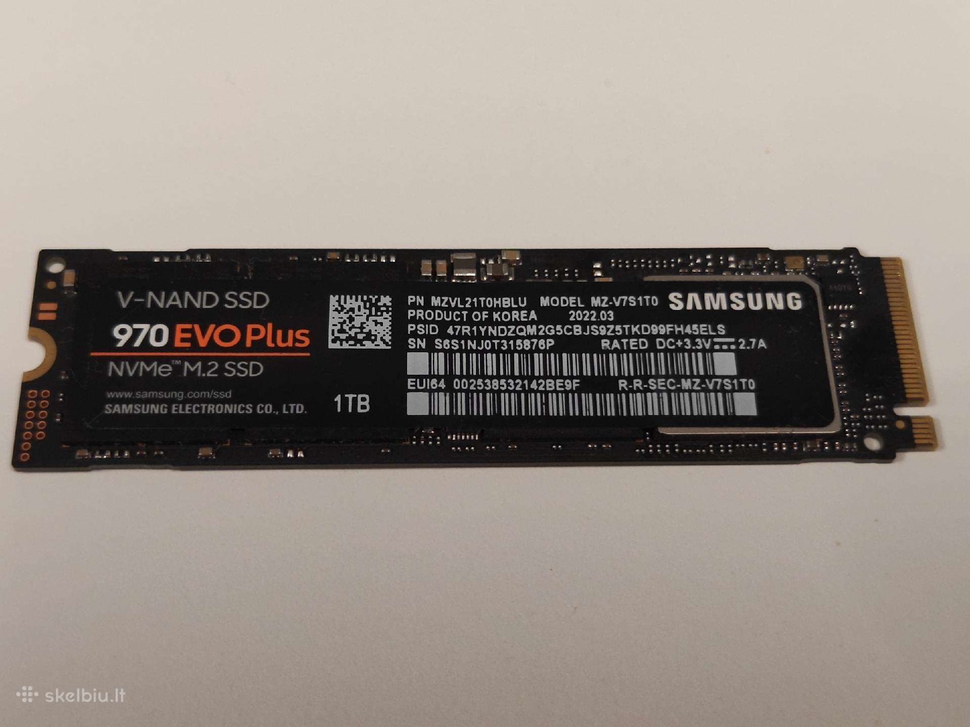 Samsung 970 EVO Plus 1tb Nvme M.2 SSD Pcie 3.0