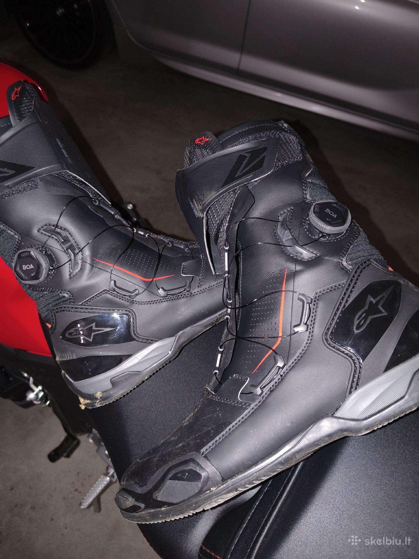Alpinestar batai, 44 dydis, ilgi, su Boa užsegimu.